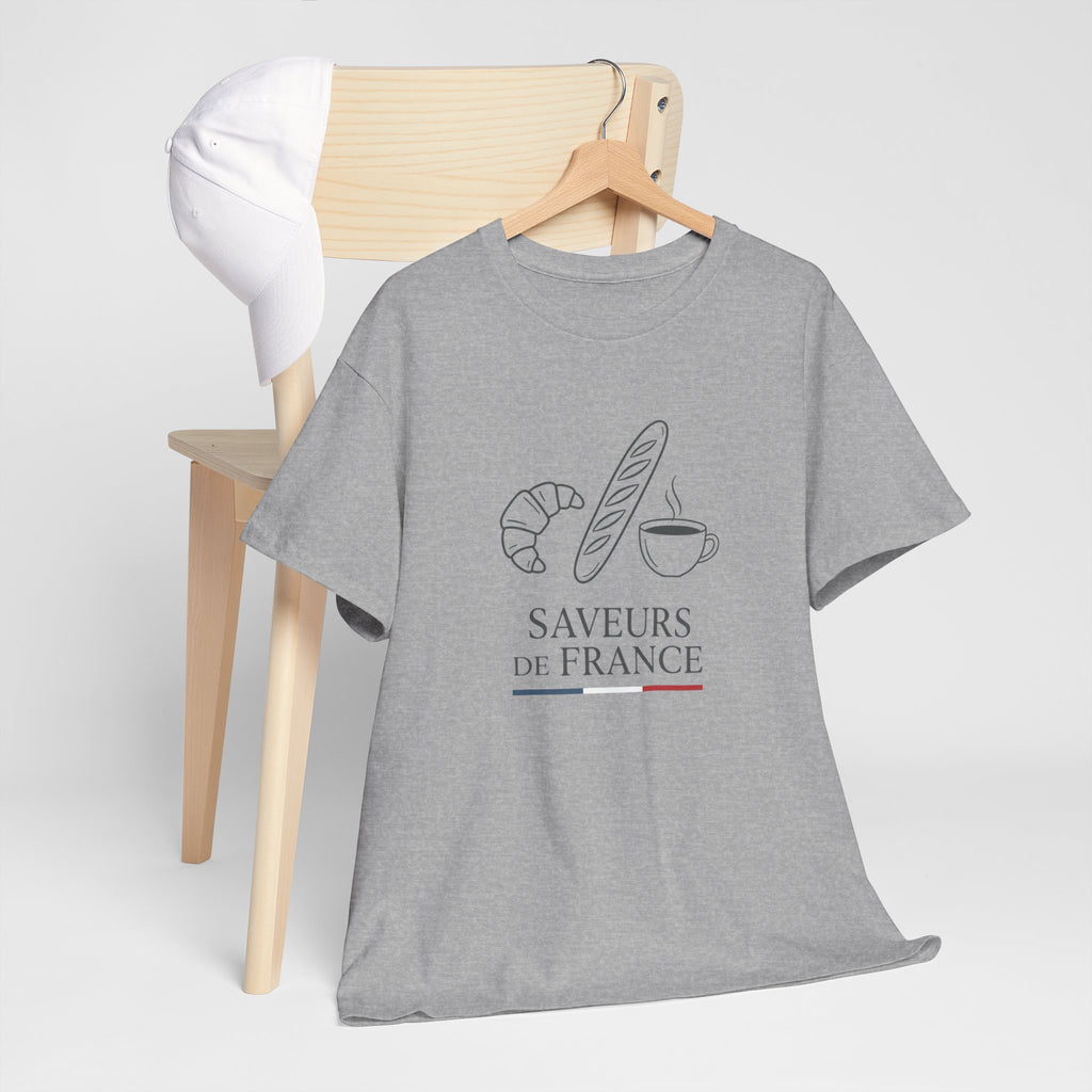 Saveurs de France T-Shirt — French Bakery Croissant & Baguette Tee