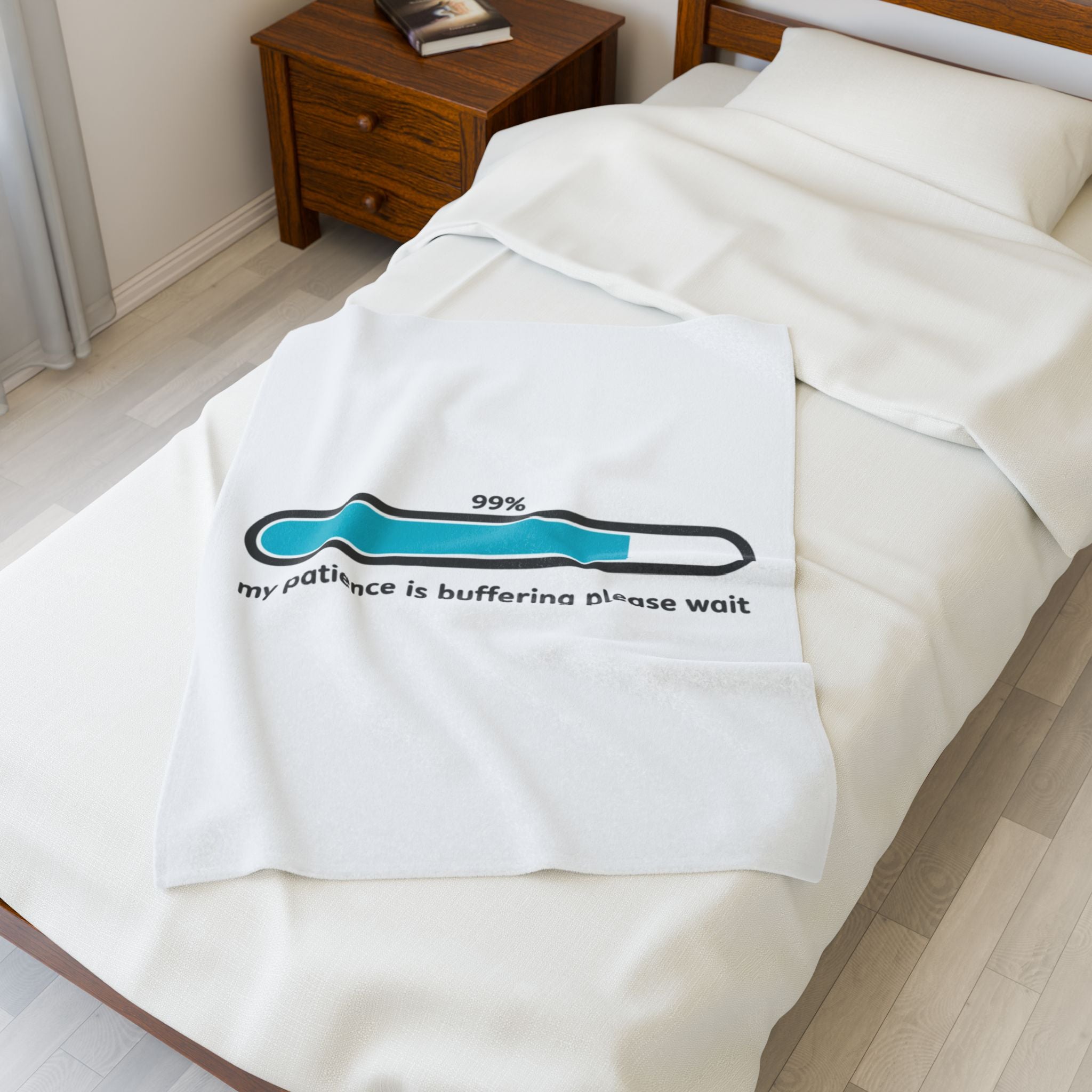 my patience is buffering plush blanket | sarcastic gratitude, thankful but tired