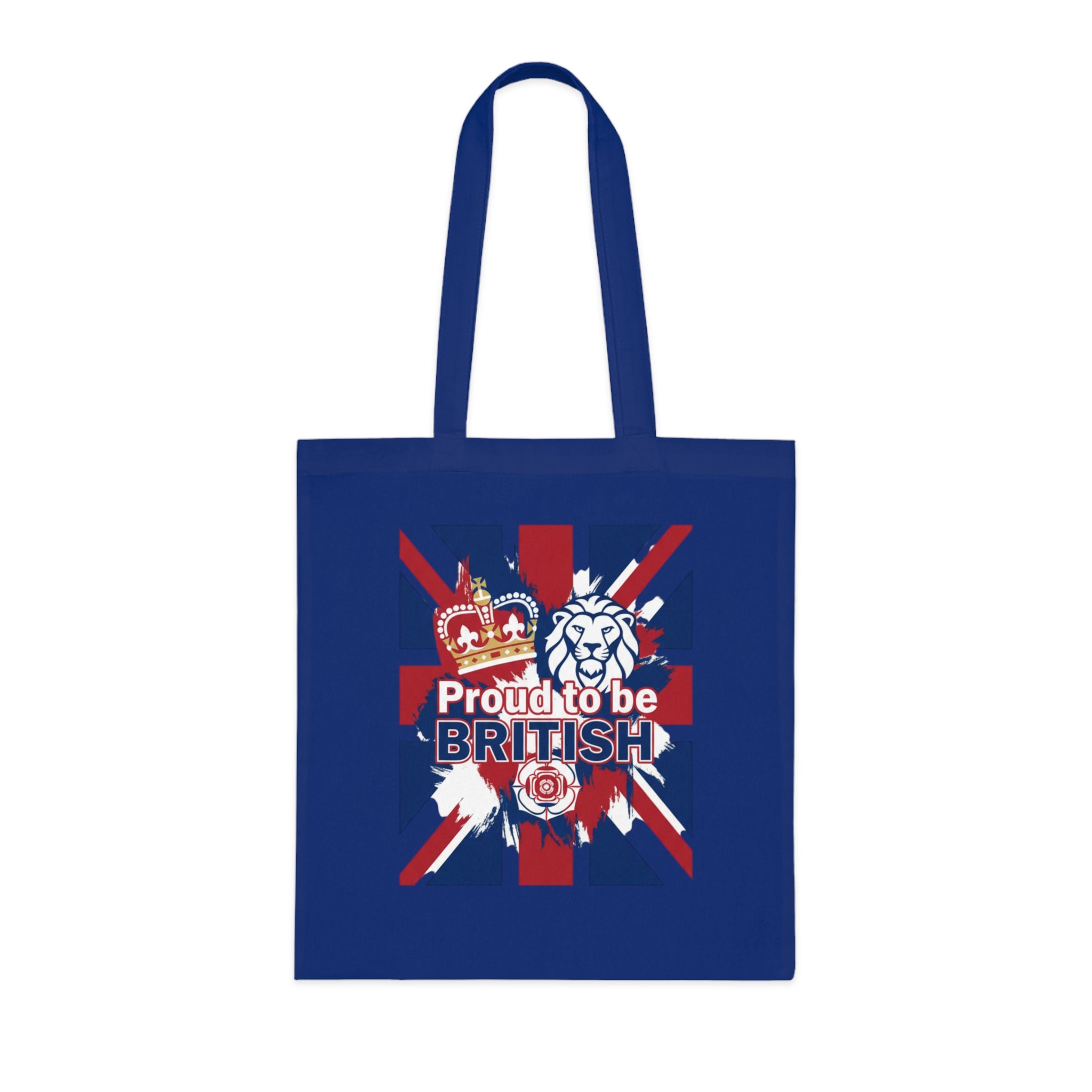 British Flag Tote Bag – "Proud to be British" Cotton Shopping Tote