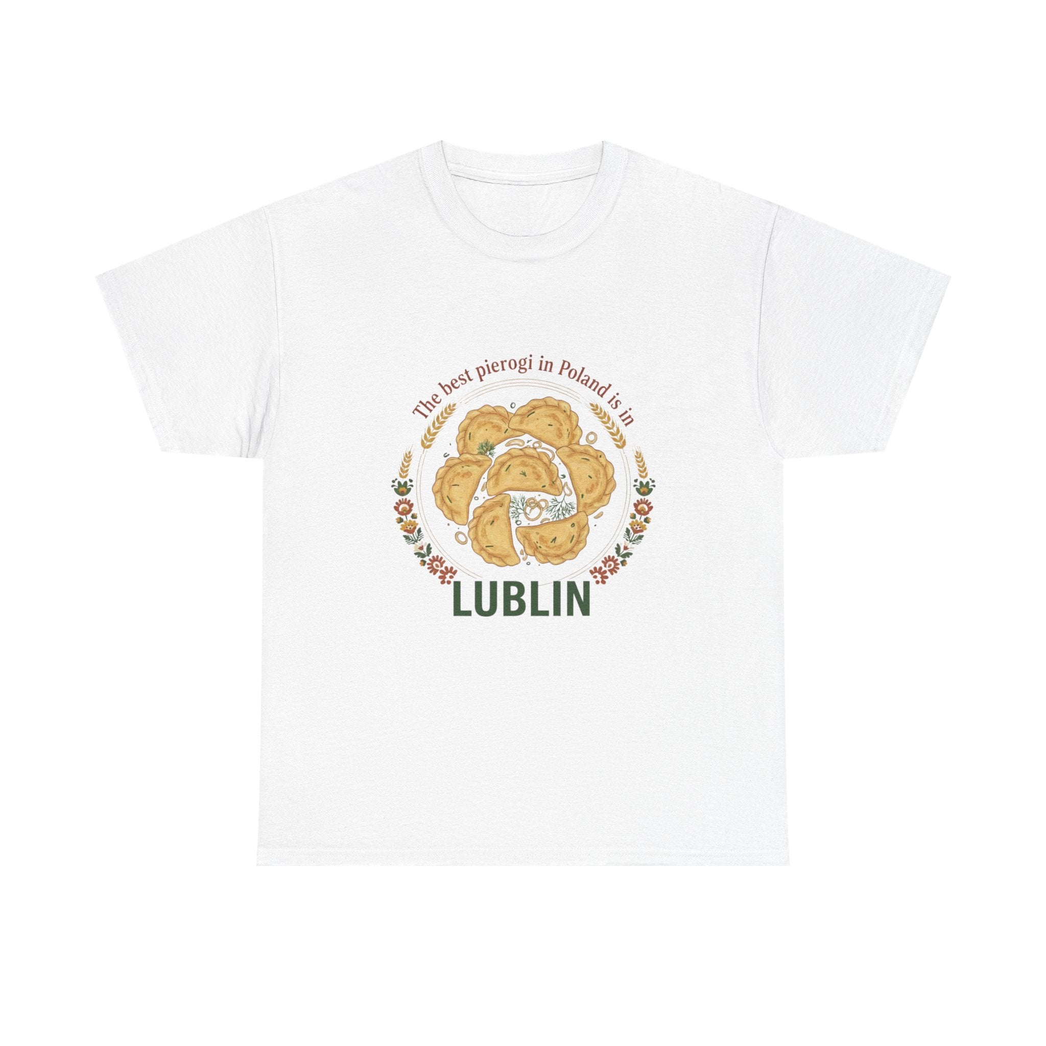 Lublin Pierogi Tee — "The best pierogi in Poland is here" Casual Polish Food T‑Shirt