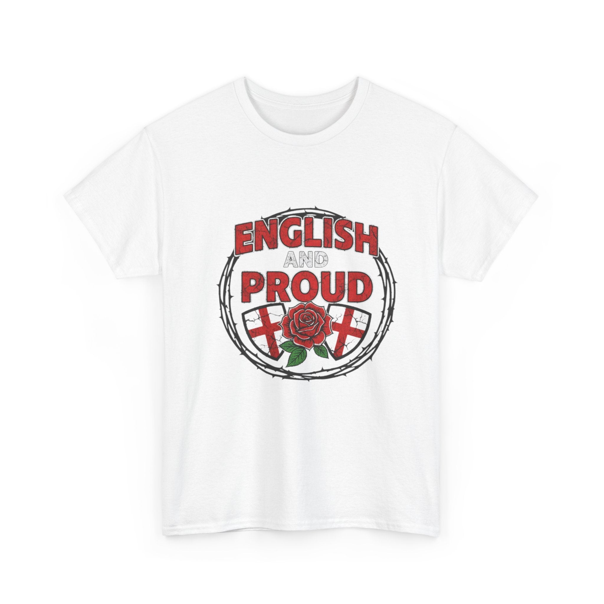 English and Proud T-Shirt — St. George Rose Patriotic Tee