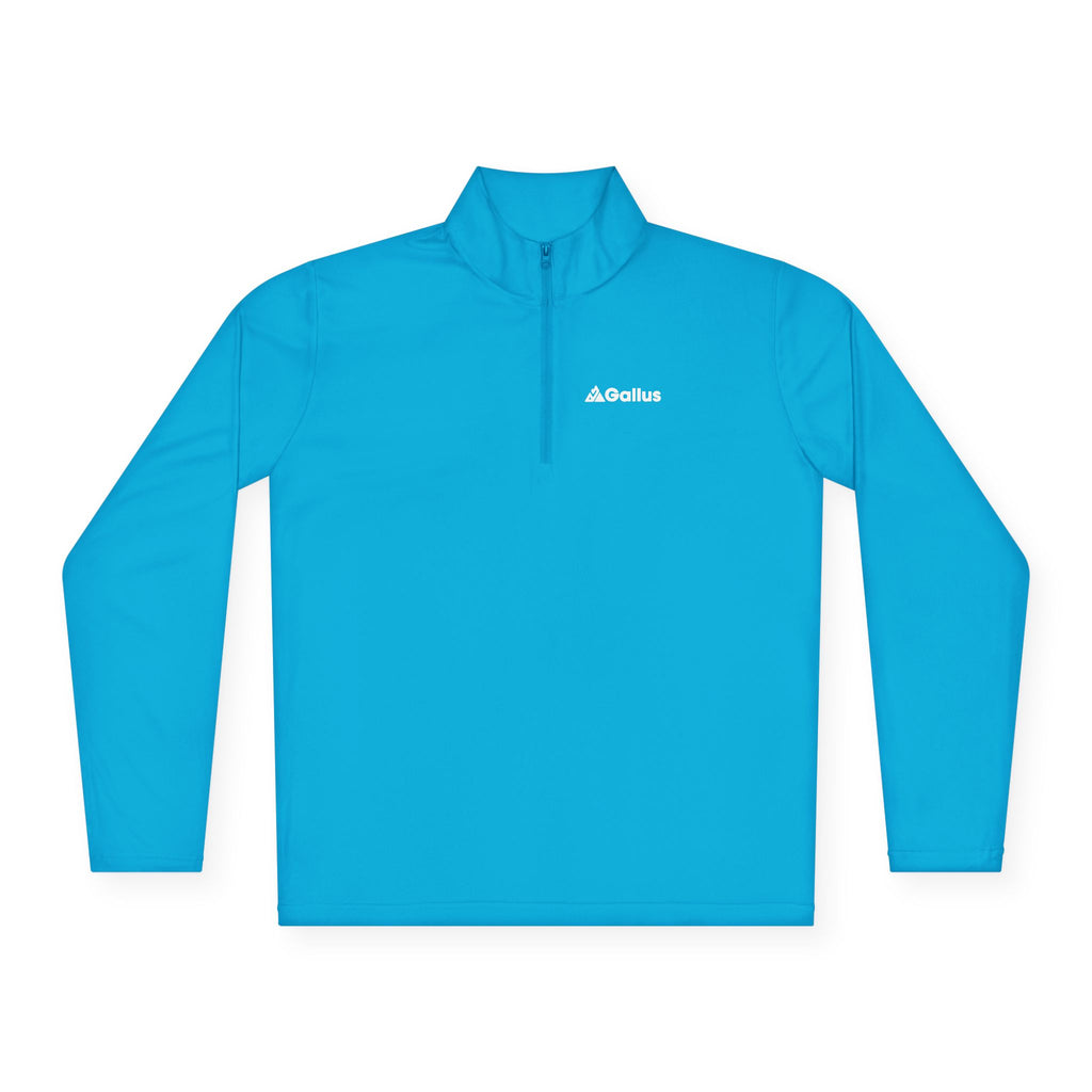 Ashore Script Quarter-Zip Pullover — Lightweight Coastal Hoodie Alternative
