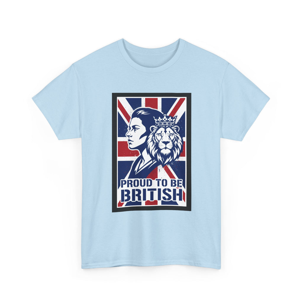 Proud to Be British T-Shirt – Union Jack Lion Graphic Tee