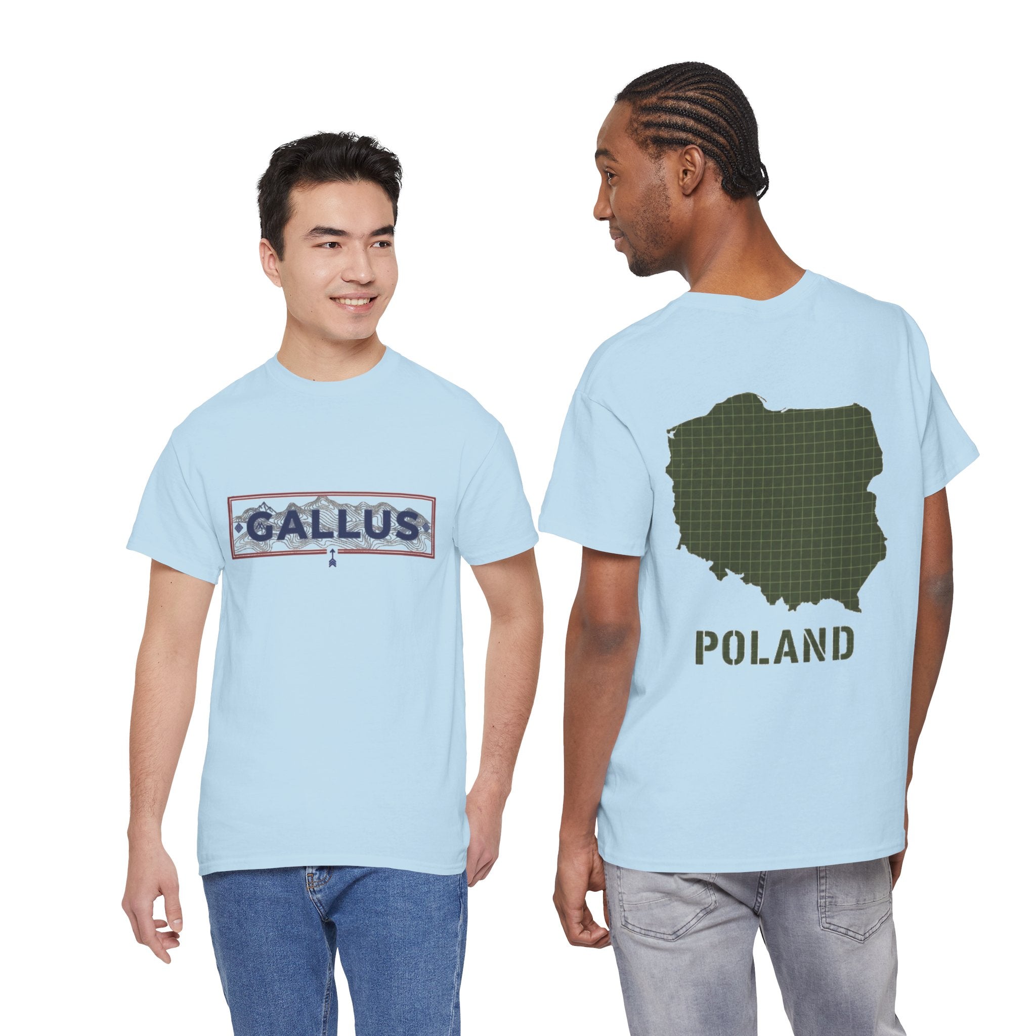 Poland Map T-Shirt — Gallus Logo Military-Style Polish Pride Tee