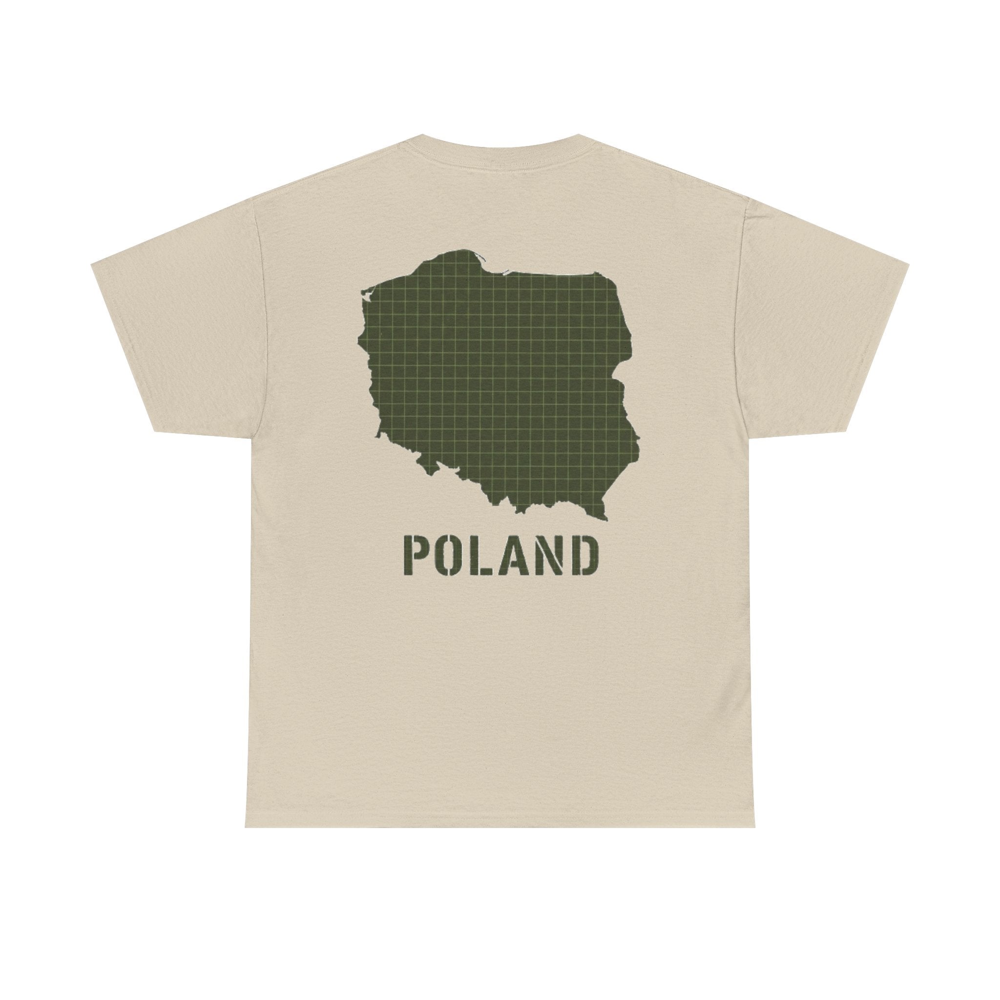 Poland Map Tee — Military Grid Map Graphic T-Shirt