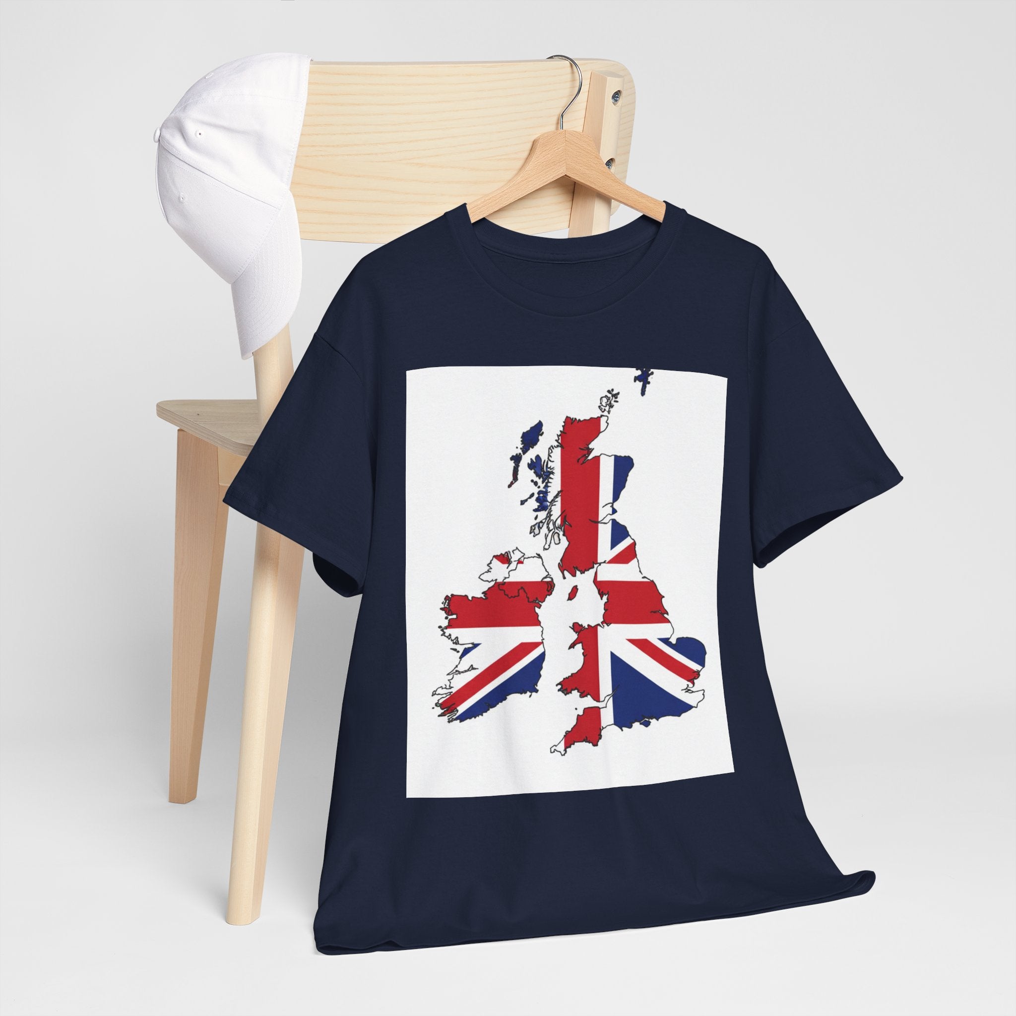 UK Map Flag T-Shirt — British Union Jack Graphic Tee