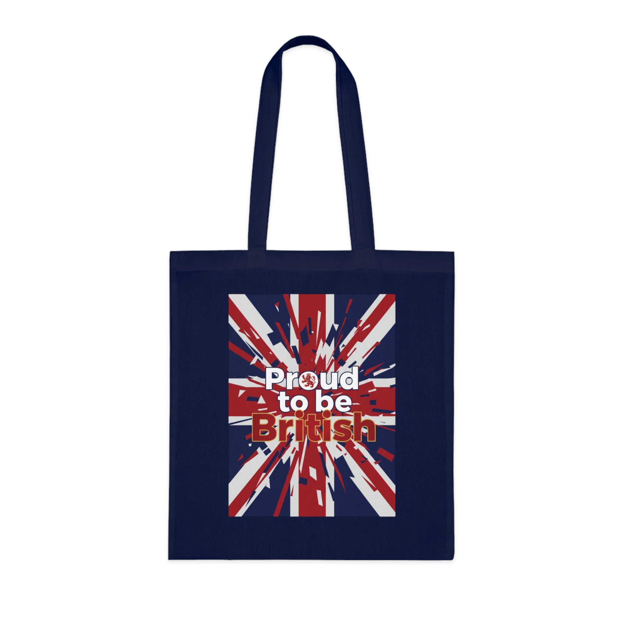 Proud to Be British Cotton Tote — Union Jack Flag Shopper Bag