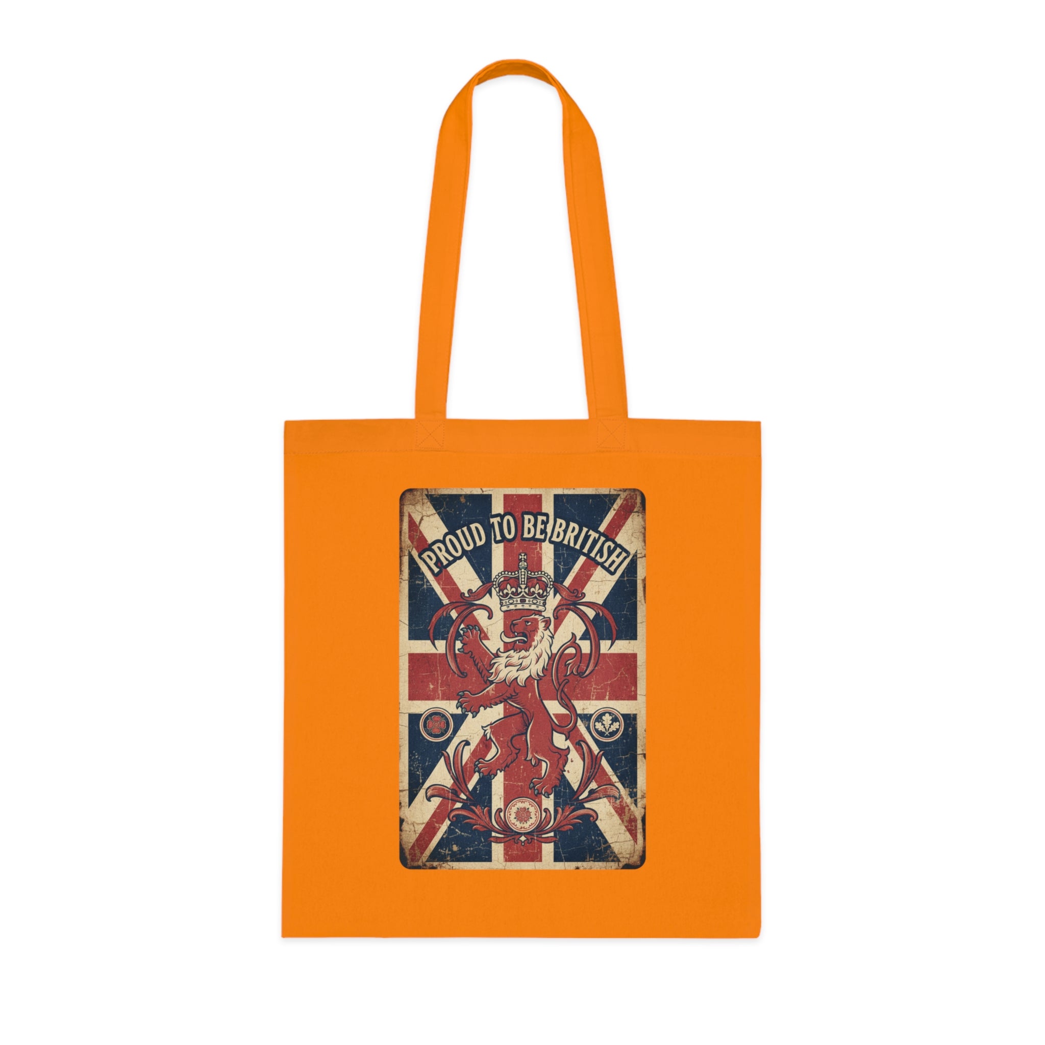 British Lion Union Jack Tote Bag — "Proud to be British" Cotton Shopper