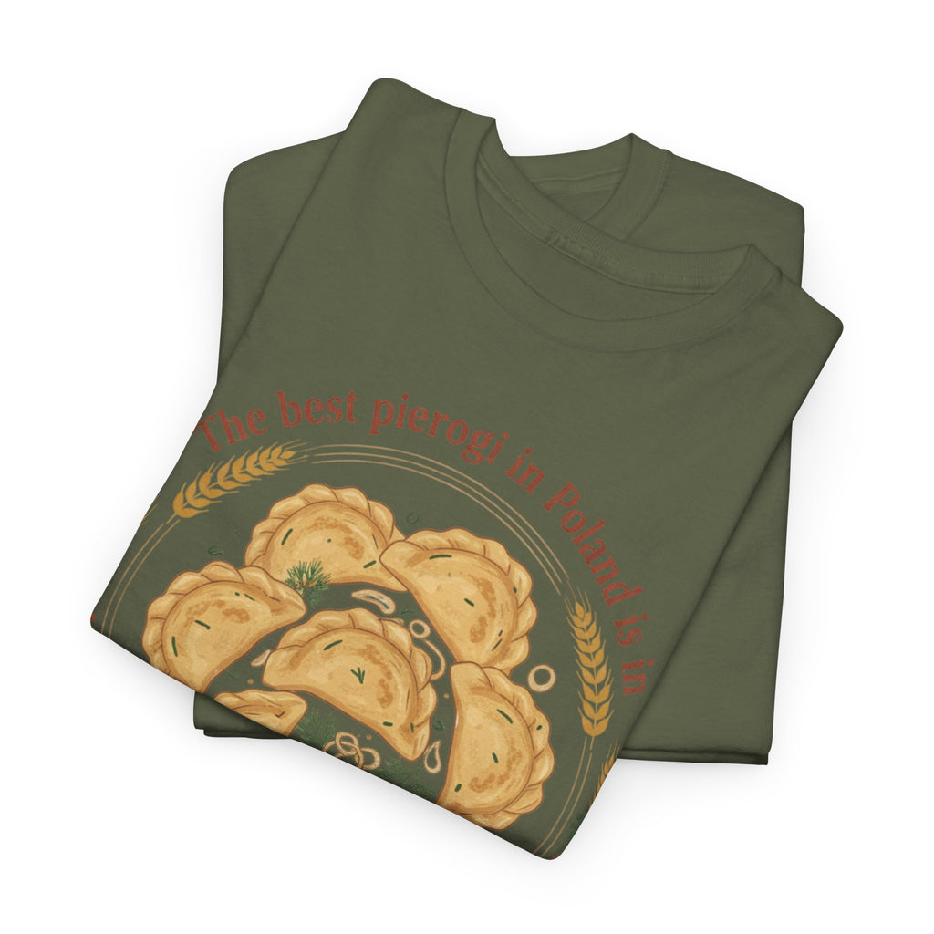 Wrocław Pierogi T-Shirt — "The best pierogi in Poland is in" Polish Food Tee