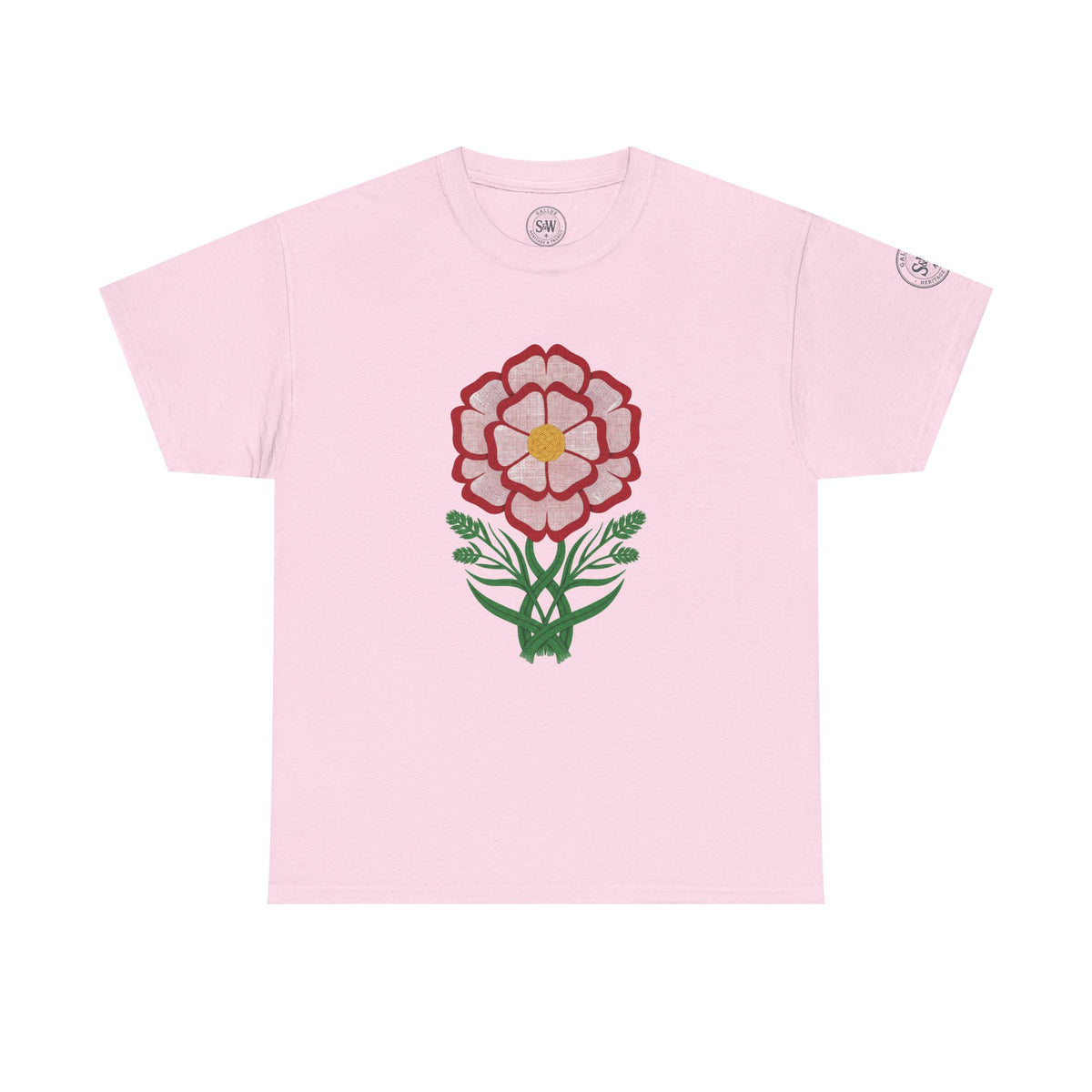 Tudor Rose England T-Shirt — Floral Heritage Graphic Tee — product image 11