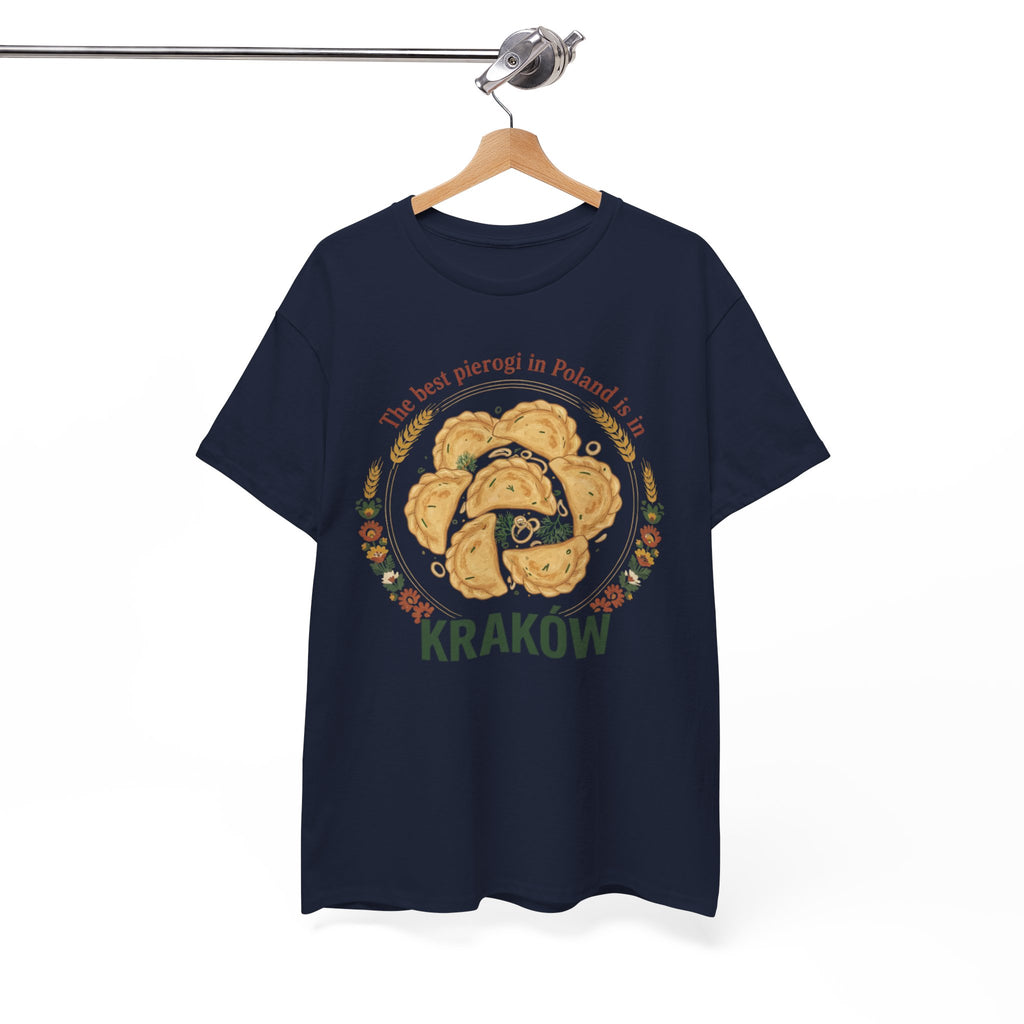 Kraków Pierogi Graphic Tee — "The best pierogi in Poland is in KRAKÓW" T-Shirt