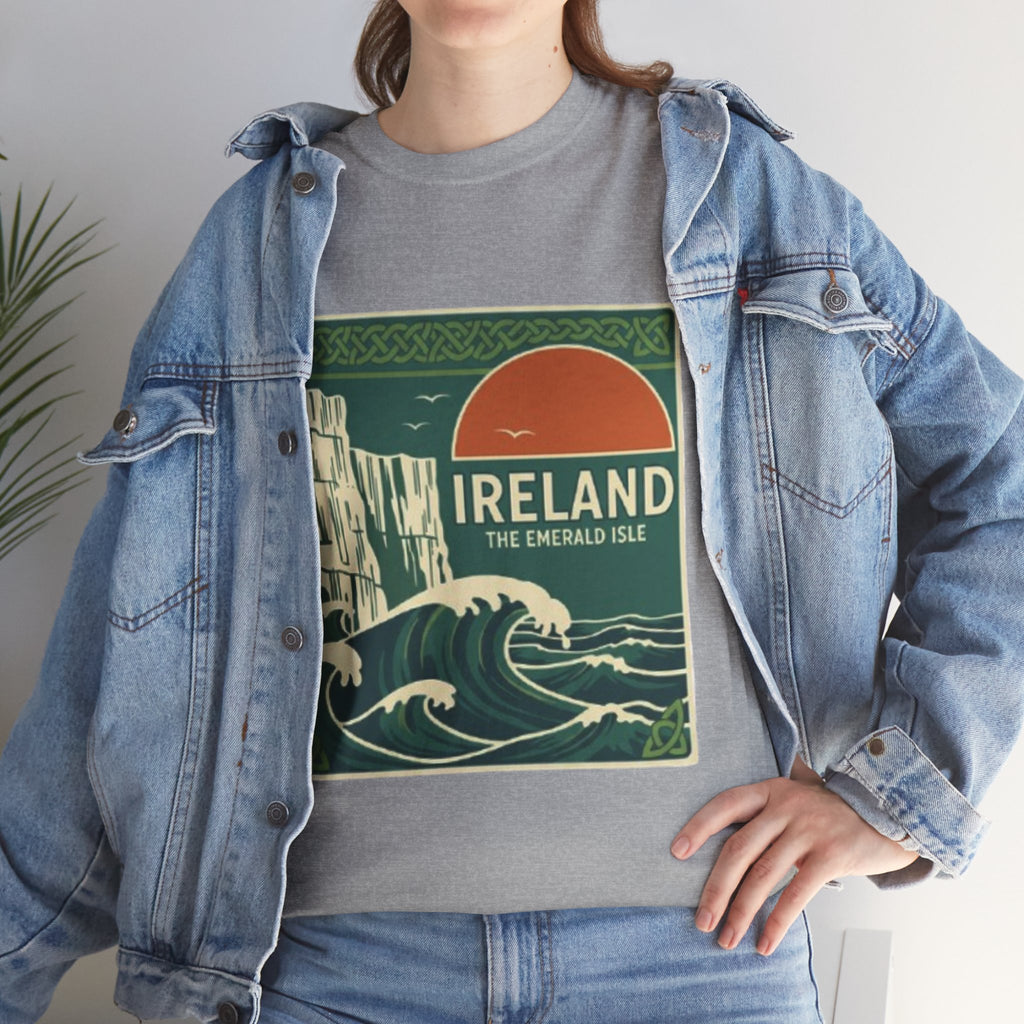 Ireland Vintage Travel Tee — 'Ireland The Emerald Isle' Graphic T‑Shirt