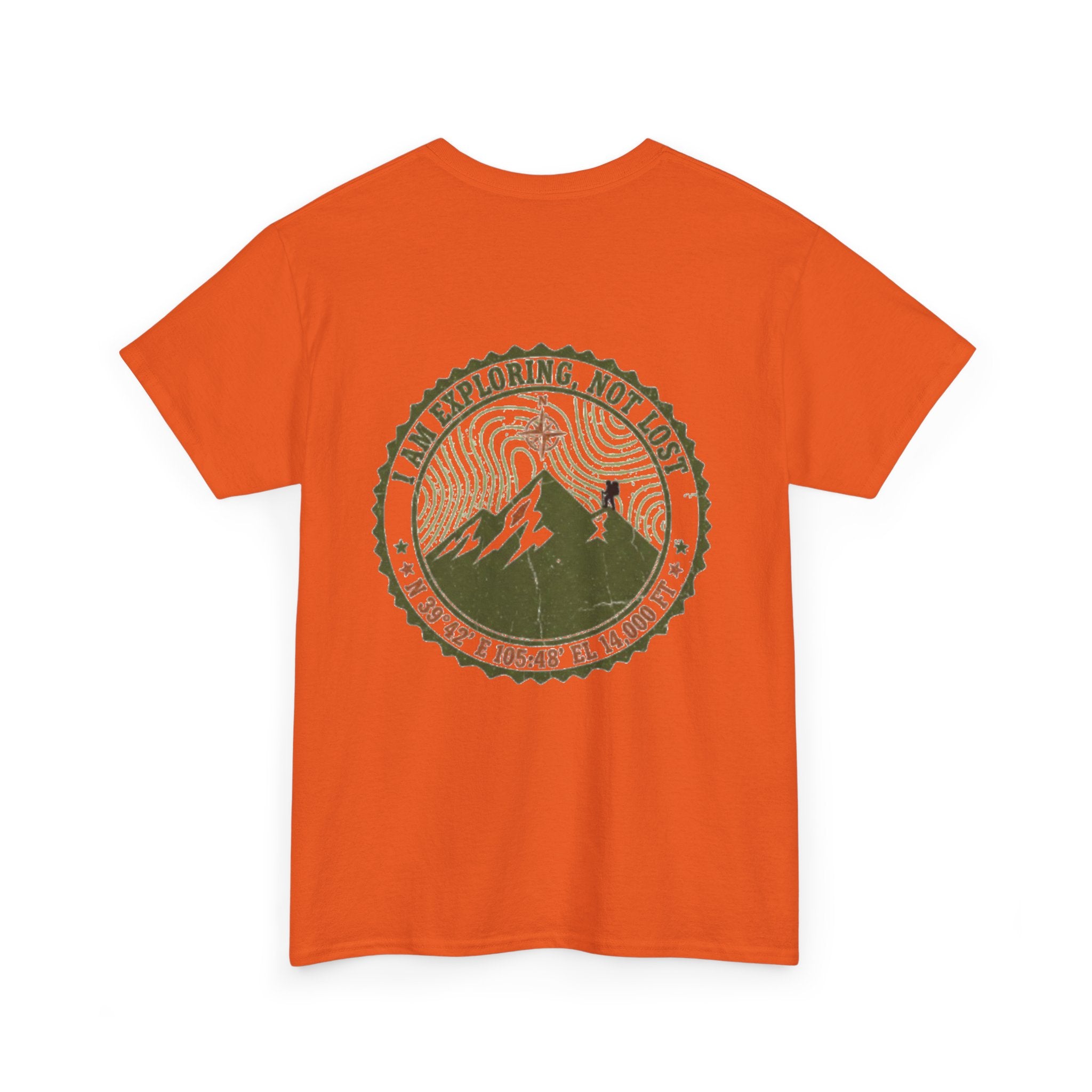Adventure Mountain Tee – "I Am Exploring, Not Lost" Graphic T-Shirt