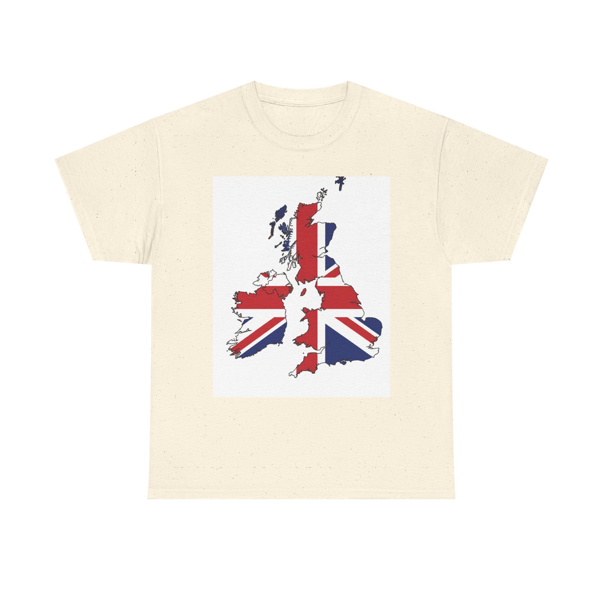 UK Map Flag T-Shirt — British Union Jack Graphic Tee