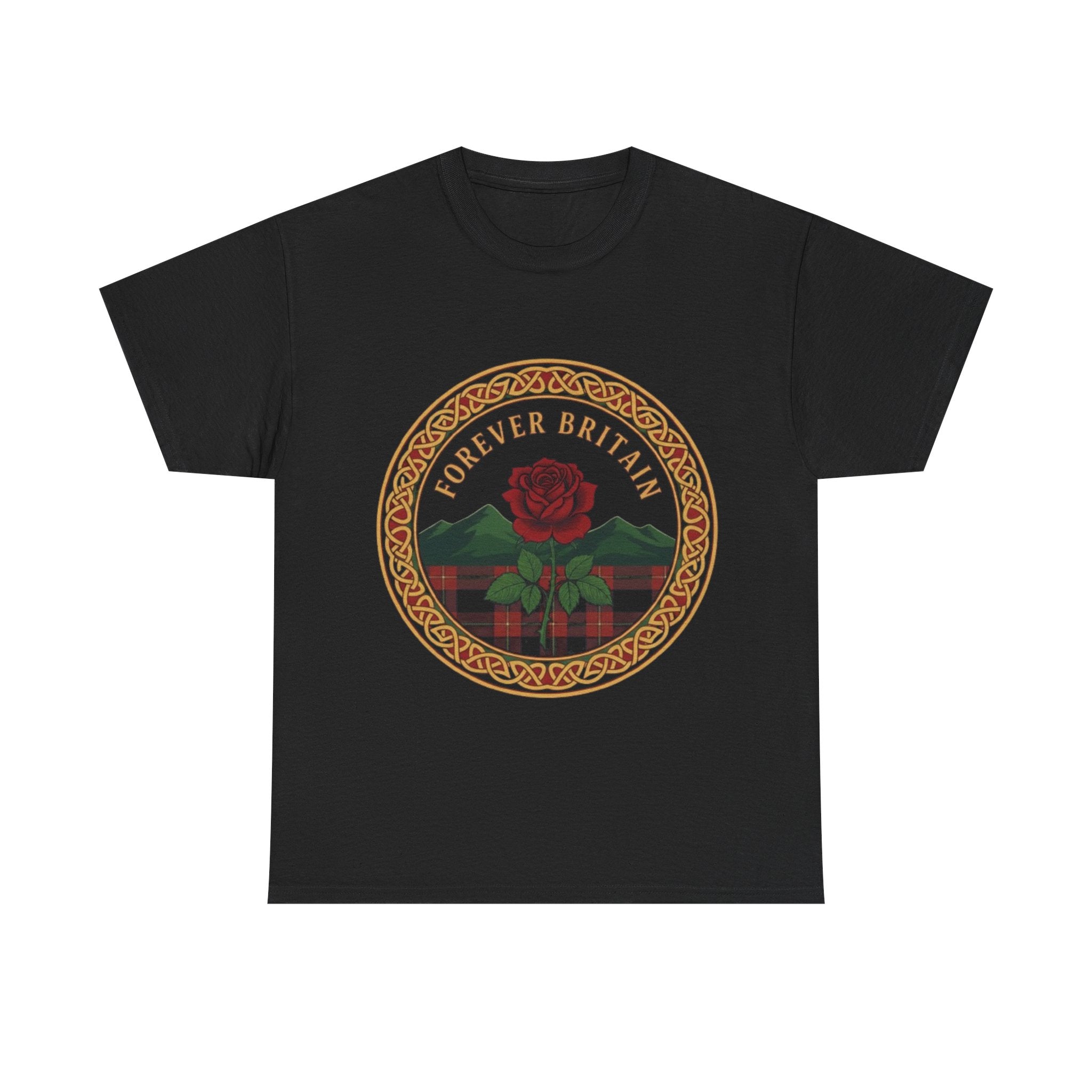 Forever Britain Rose Graphic Tee — Vintage British Pride T-Shirt