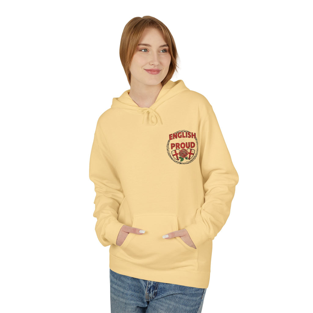 England Rose Hoodie – Classic Red Rose Emblem Sweatshirt
