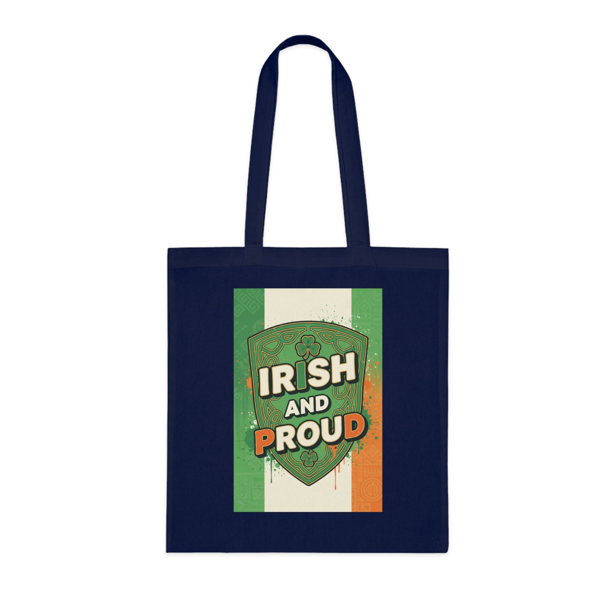 Irish and Proud Cotton Tote — St. Patrick’s Day Irish Flag Shopper