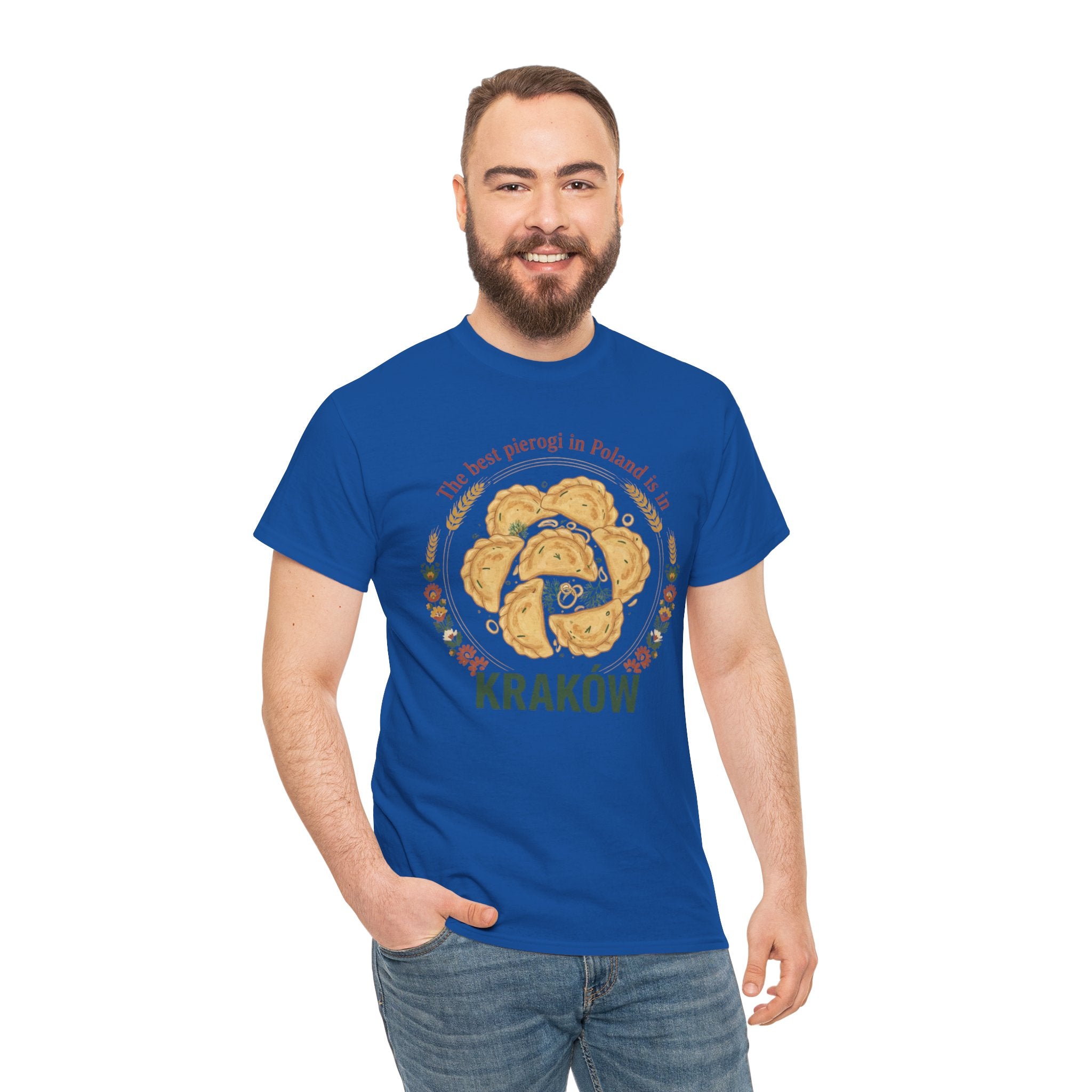 Kraków Pierogi Graphic Tee — "The best pierogi in Poland is in KRAKÓW" T-Shirt