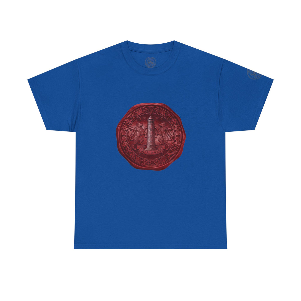 Vintage Wax Seal T-Shirt — Red Embossed Emblem Graphic Tee — product image 10