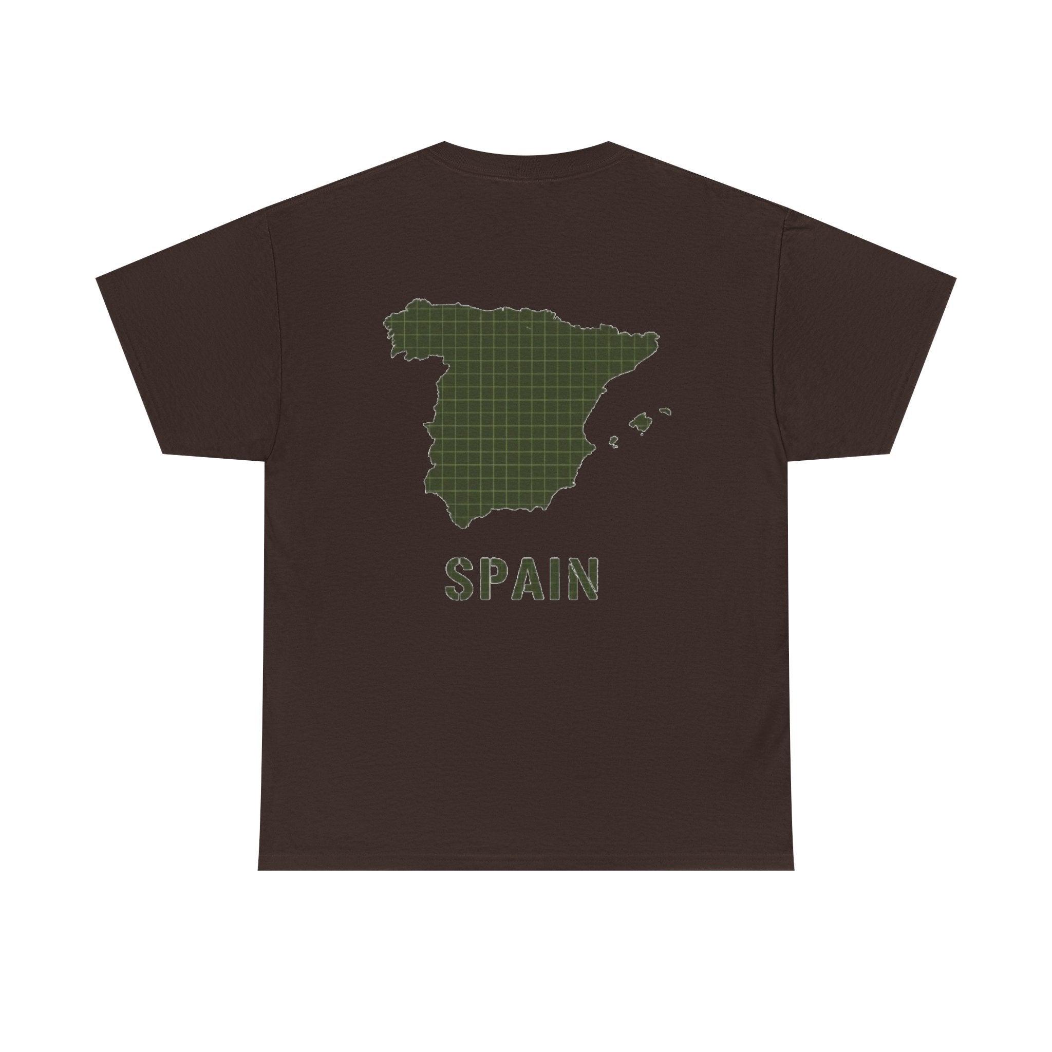 Gallus Spain Map T‑Shirt — Vintage Grid Spain Map Tee