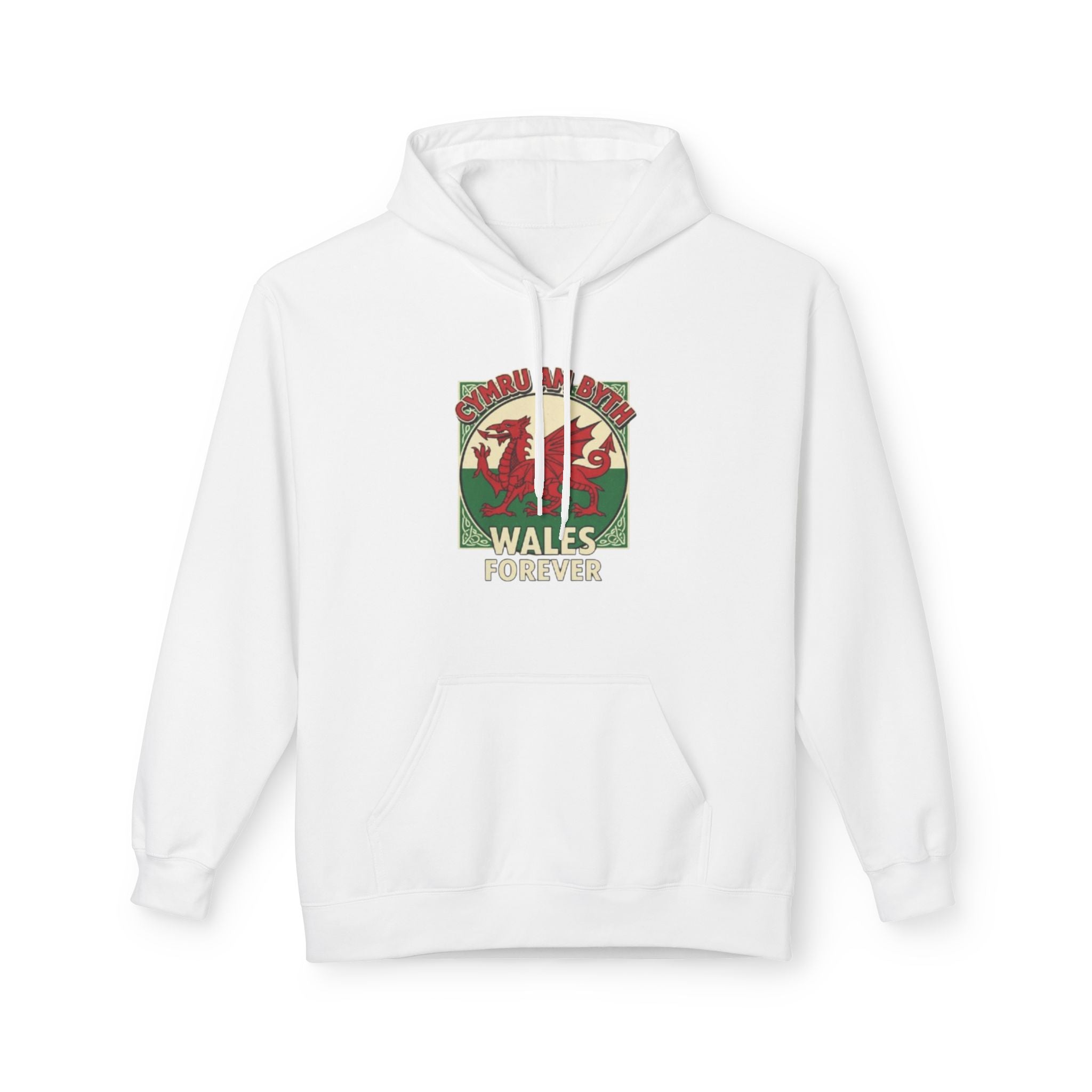Wales Forever Hoodie — Vintage Welsh Dragon Graphic