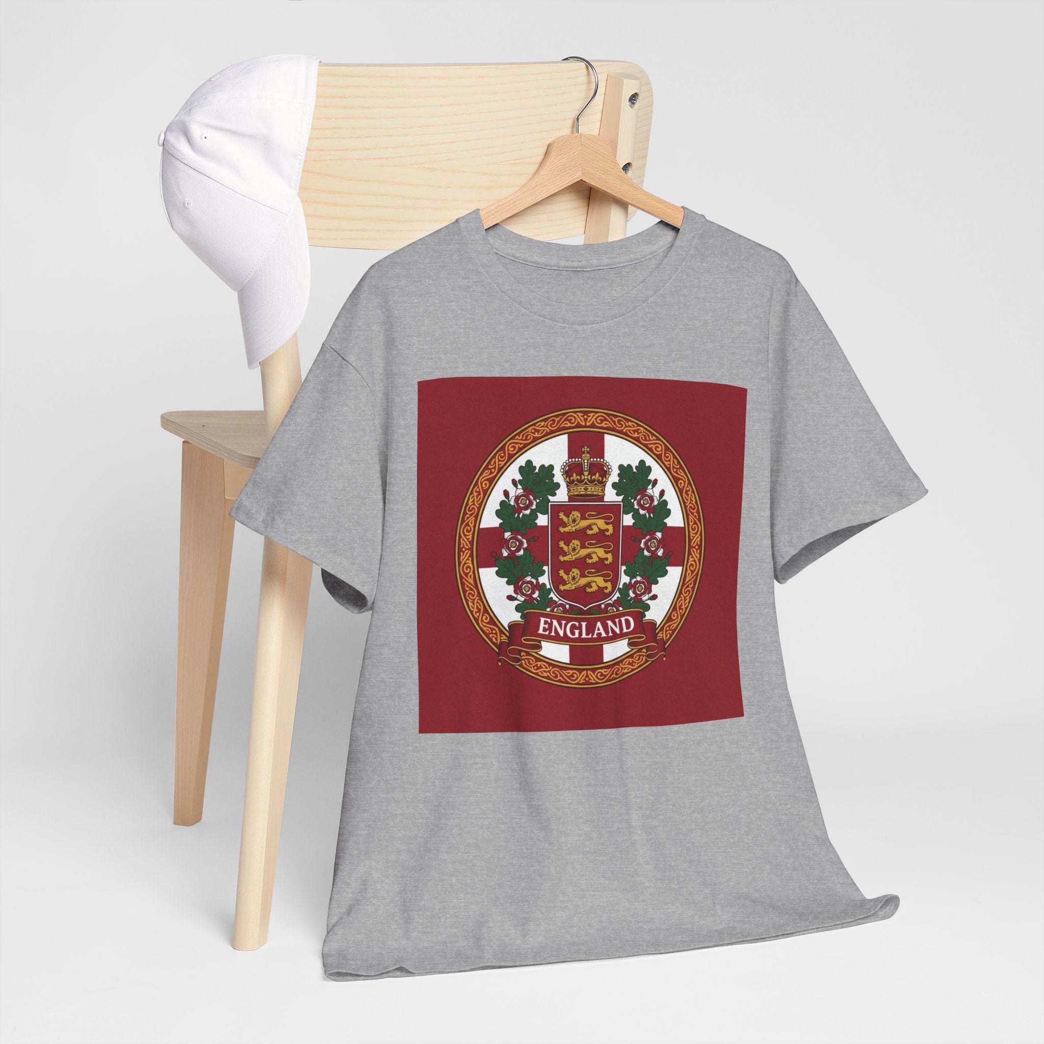 England Crest T-Shirt — Vintage Three Lions Football Tee