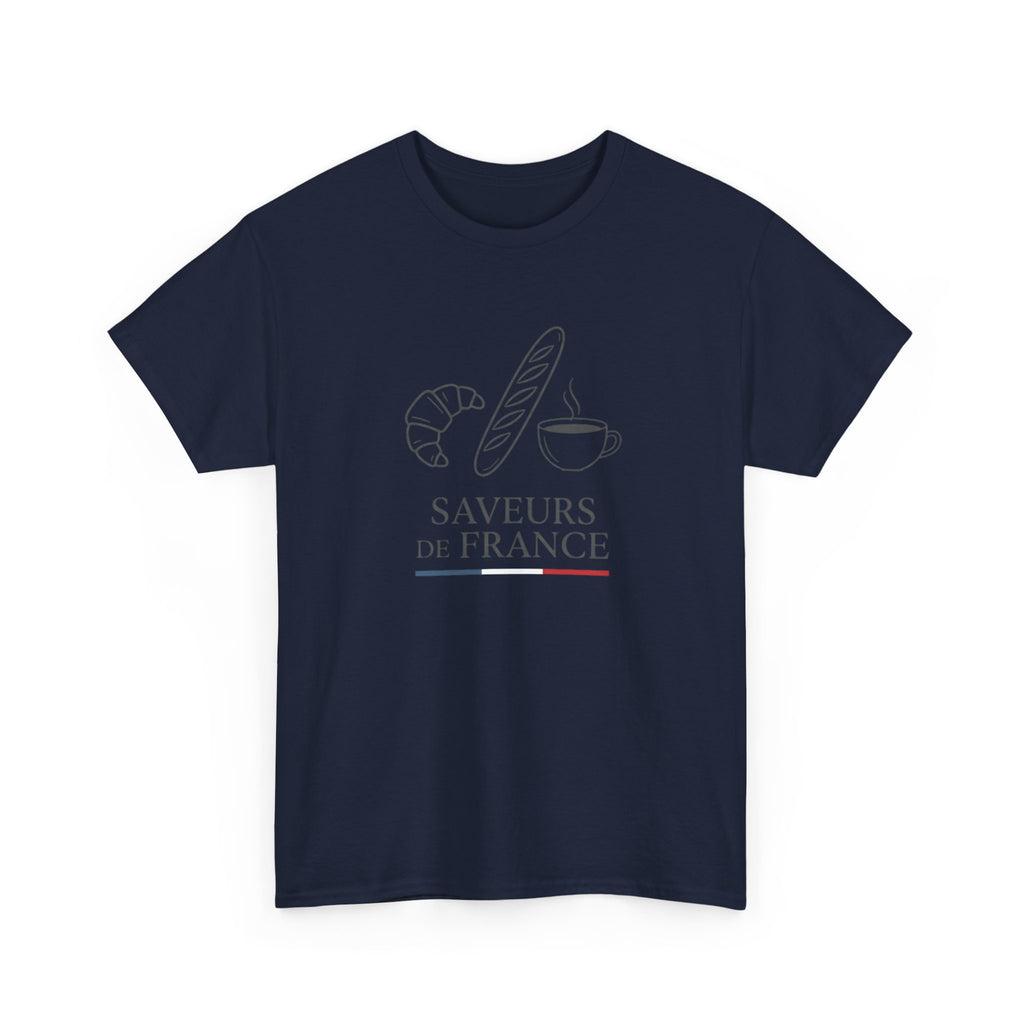 Saveurs de France T-Shirt — French Bakery Croissant & Baguette Tee