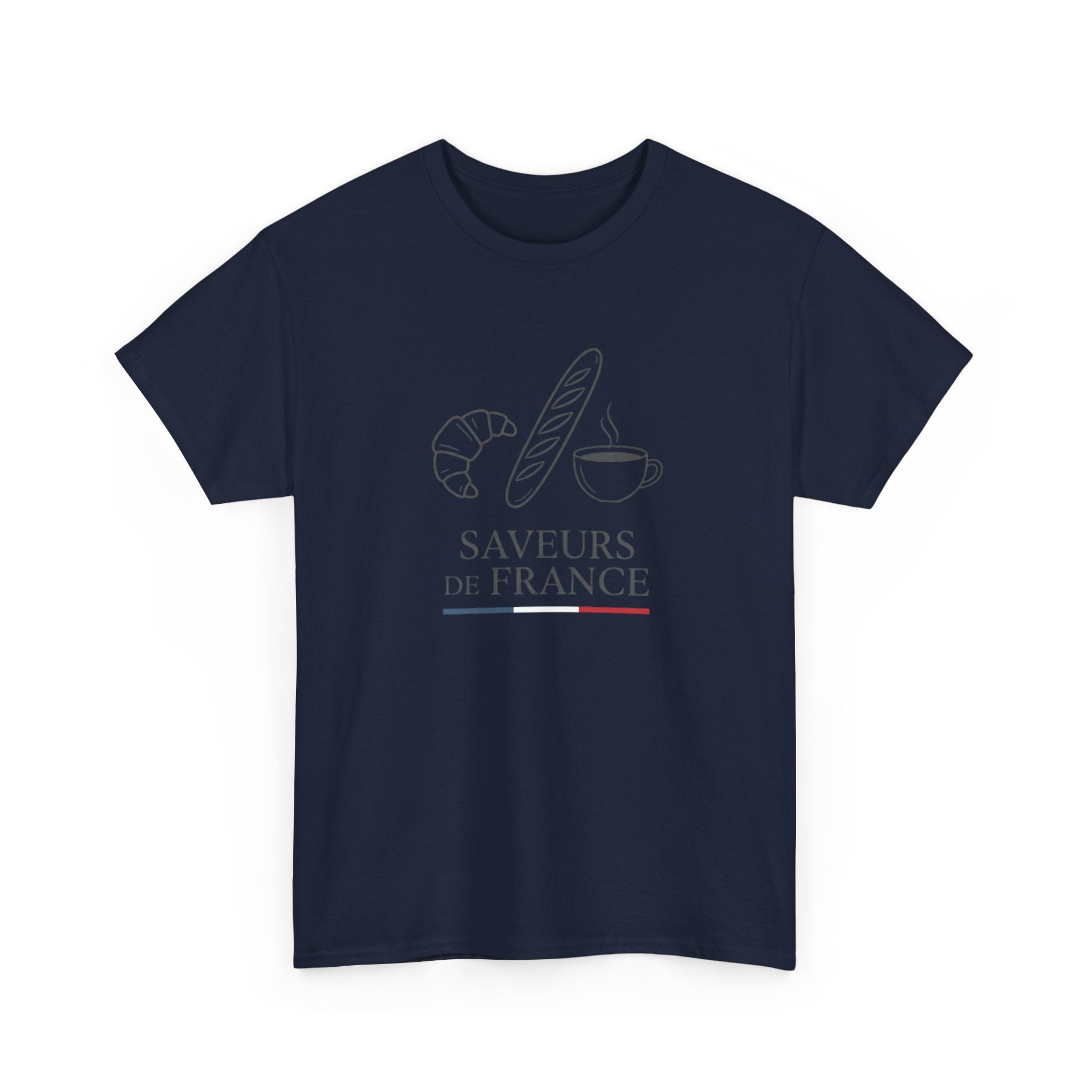 Saveurs de France T-Shirt — French Bakery Croissant & Baguette Tee