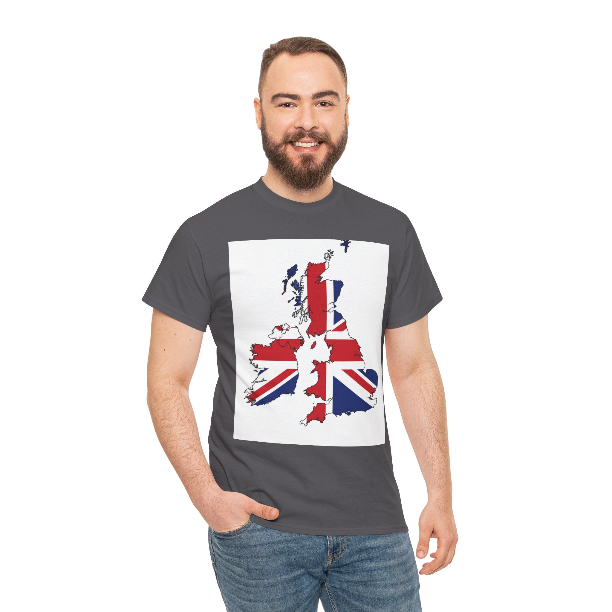UK Map Flag T-Shirt — British Union Jack Graphic Tee