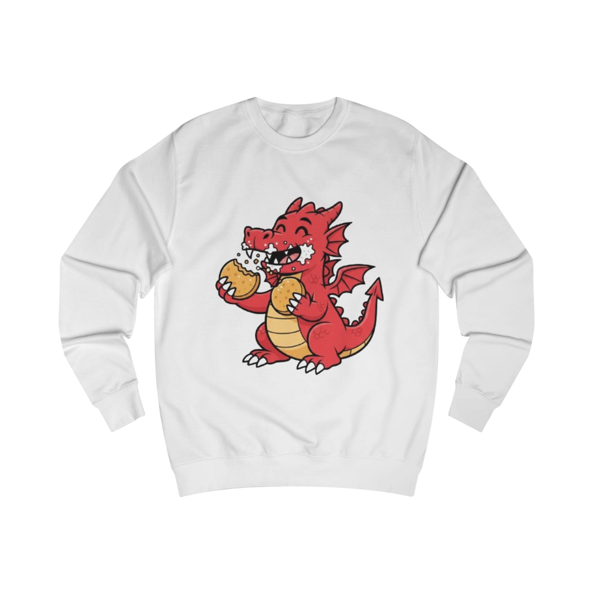 Cute Red Dragon Eating Pizza Sweatshirt