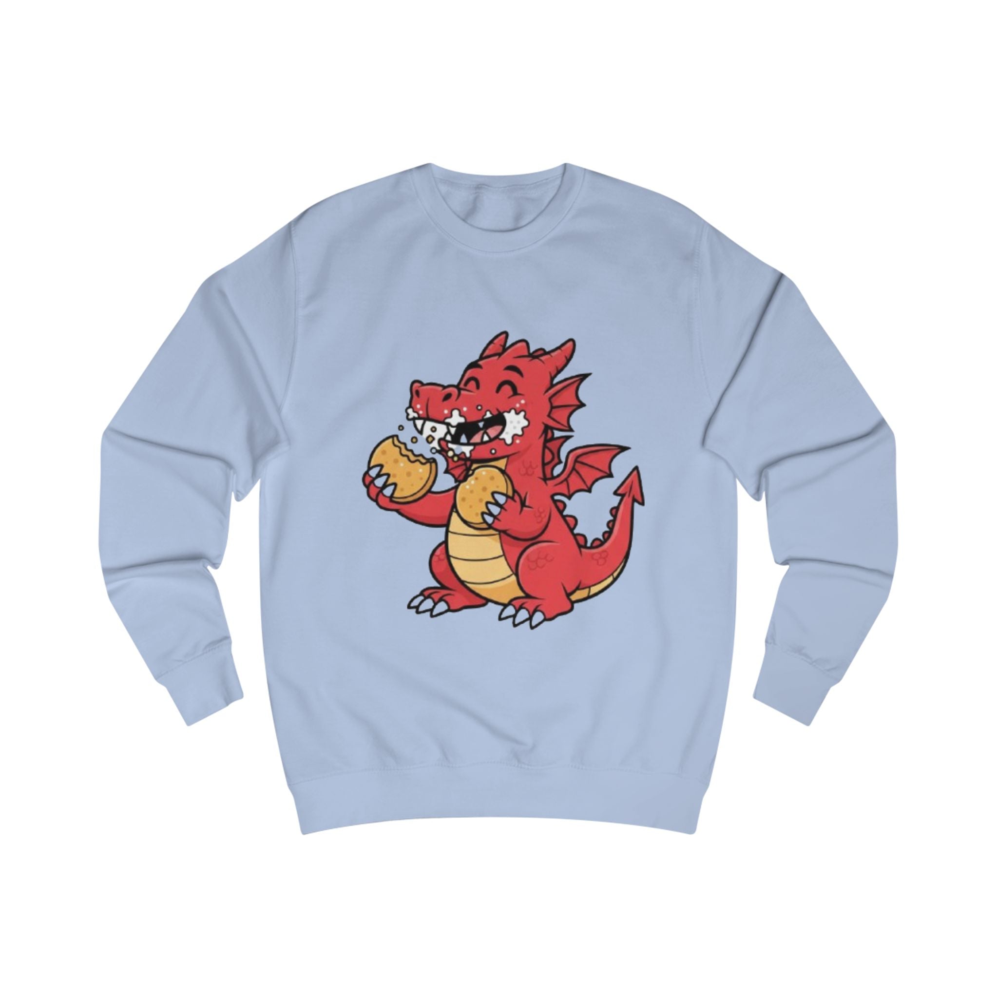 Cute Red Dragon Eating Pizza Sweatshirt