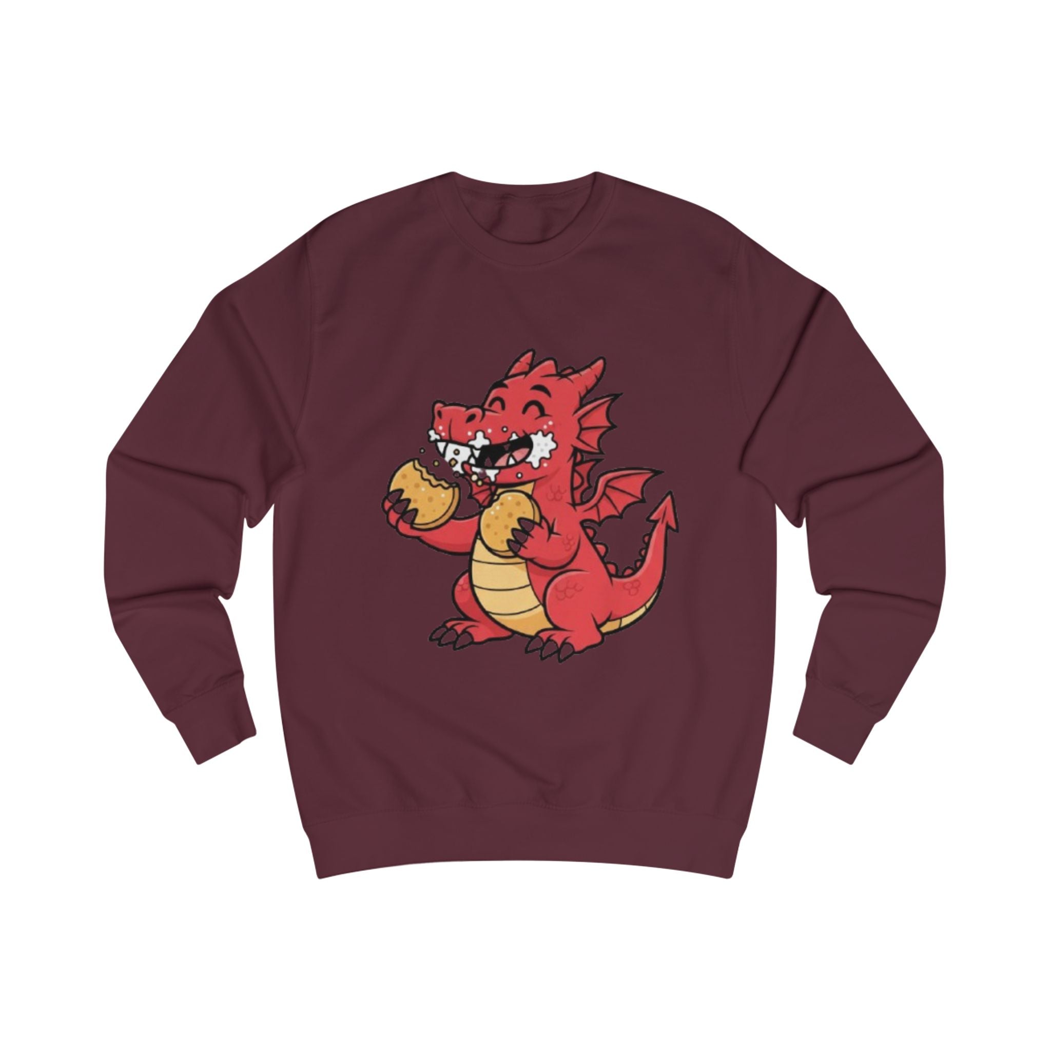Cute Red Dragon Eating Pizza Sweatshirt