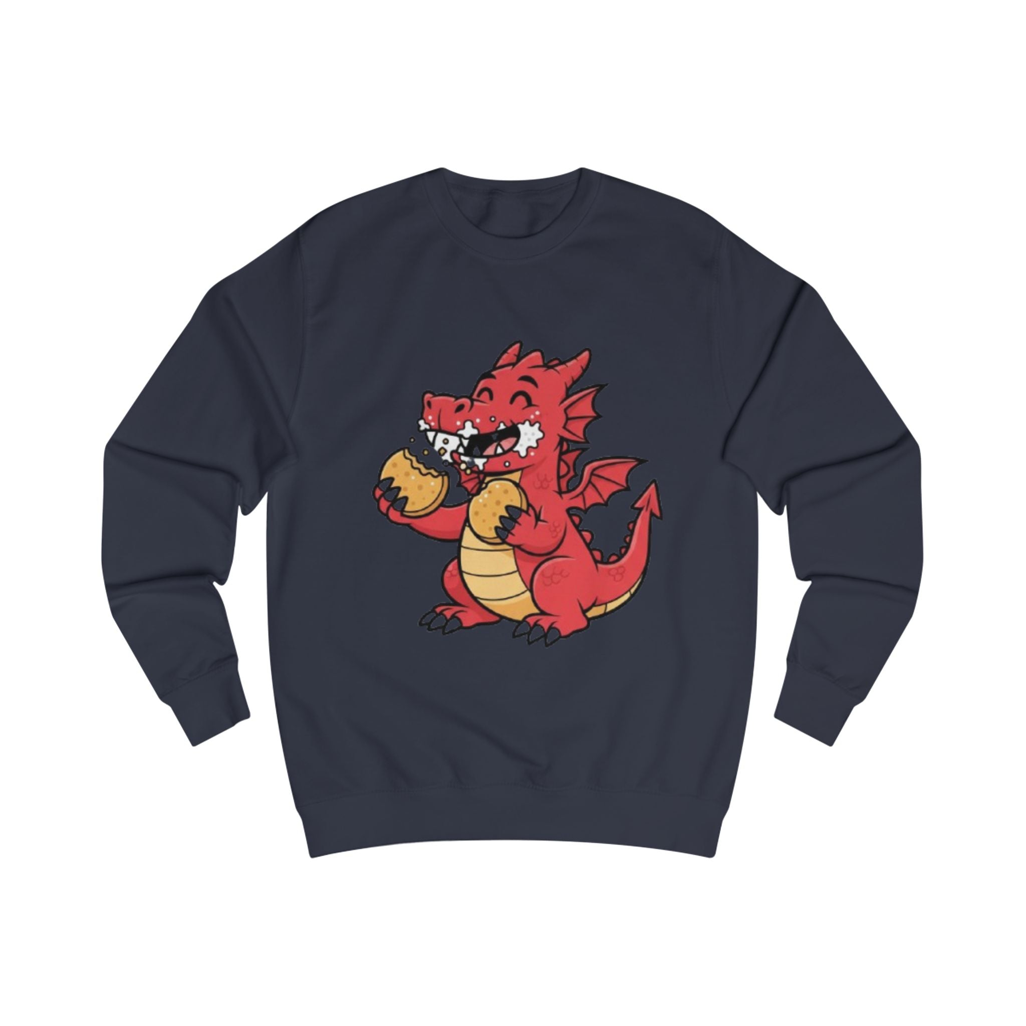 Cute Red Dragon Eating Pizza Sweatshirt