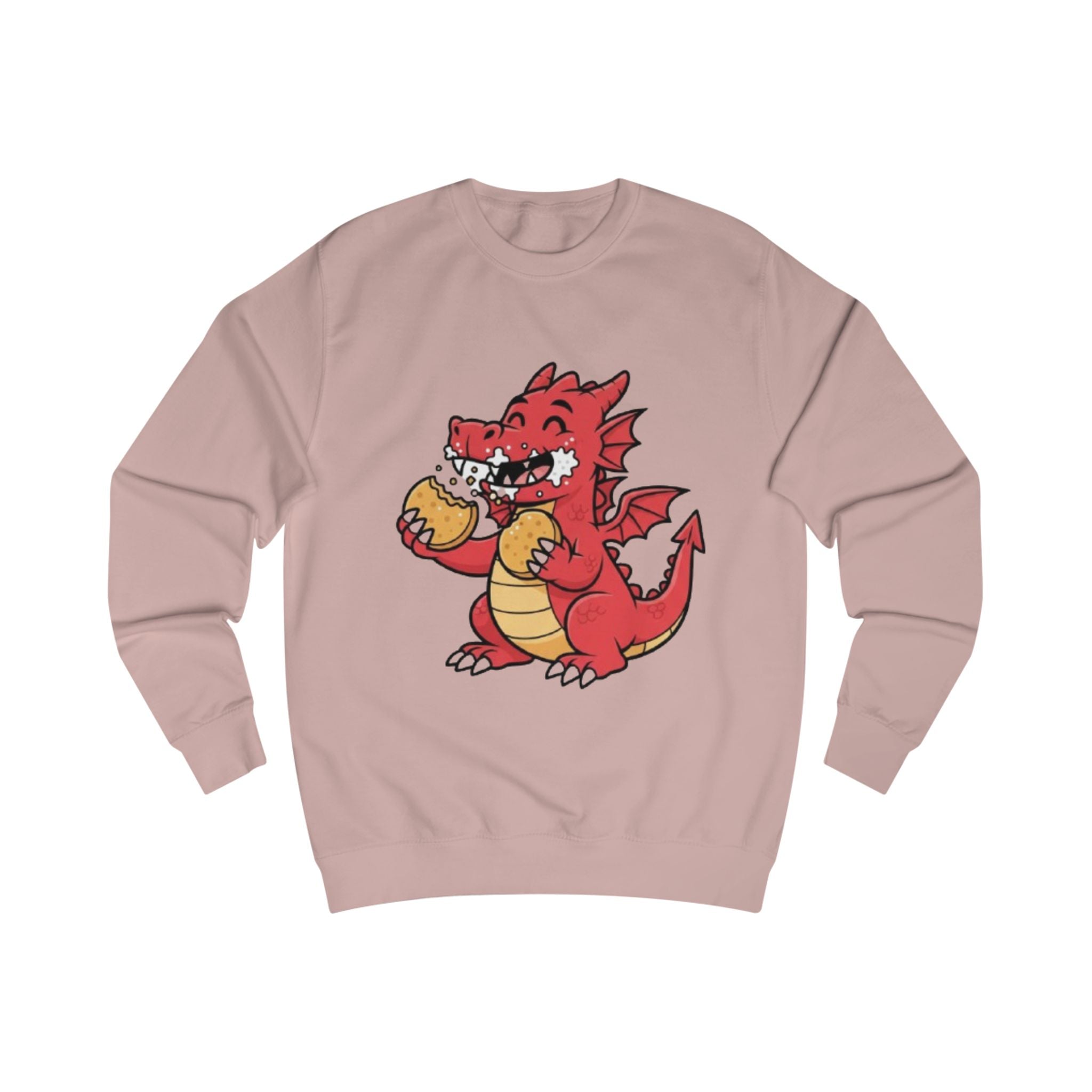 Cute Red Dragon Eating Pizza Sweatshirt