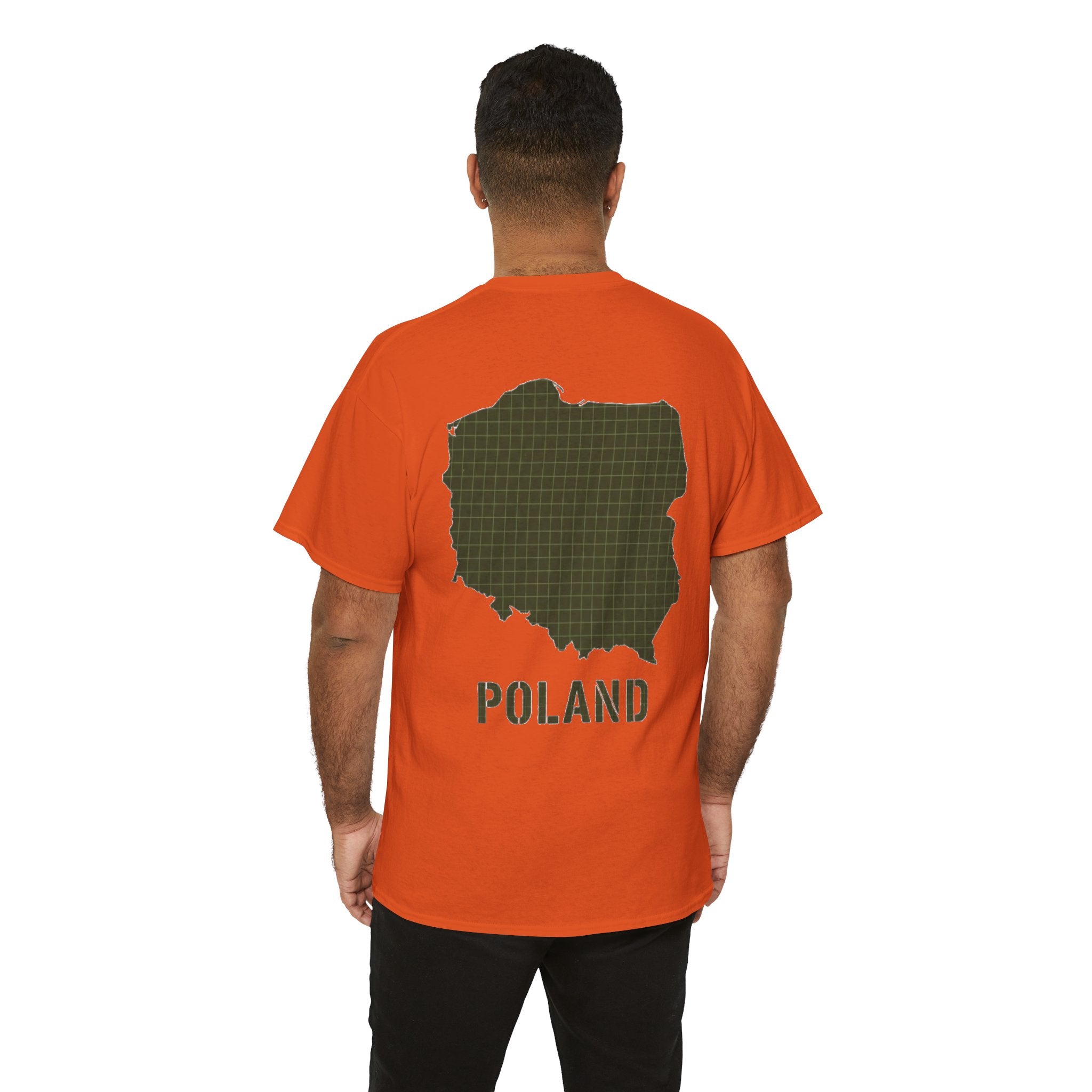 Poland Map Tee — Military Grid Map Graphic T-Shirt