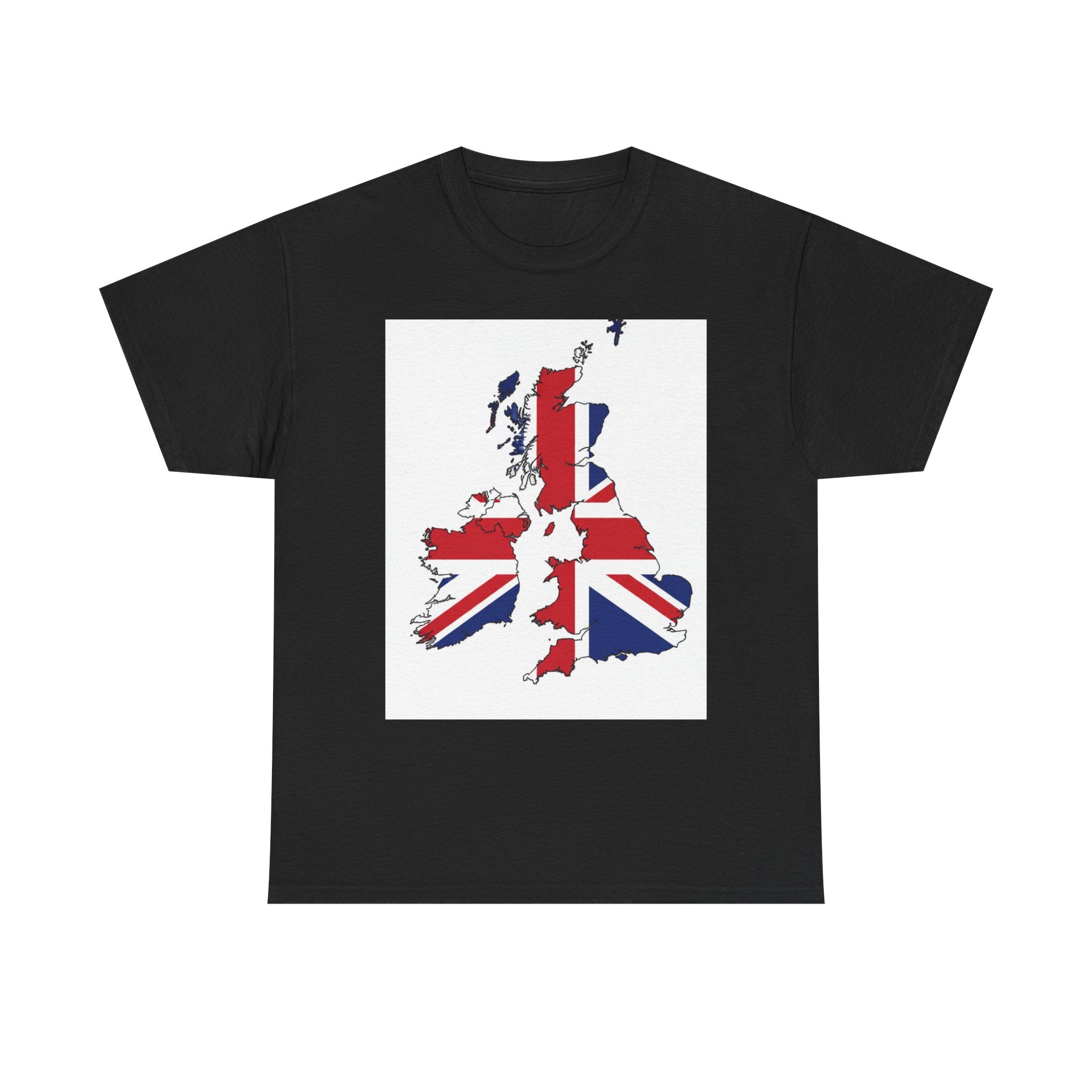 UK Map Flag T-Shirt — British Union Jack Graphic Tee
