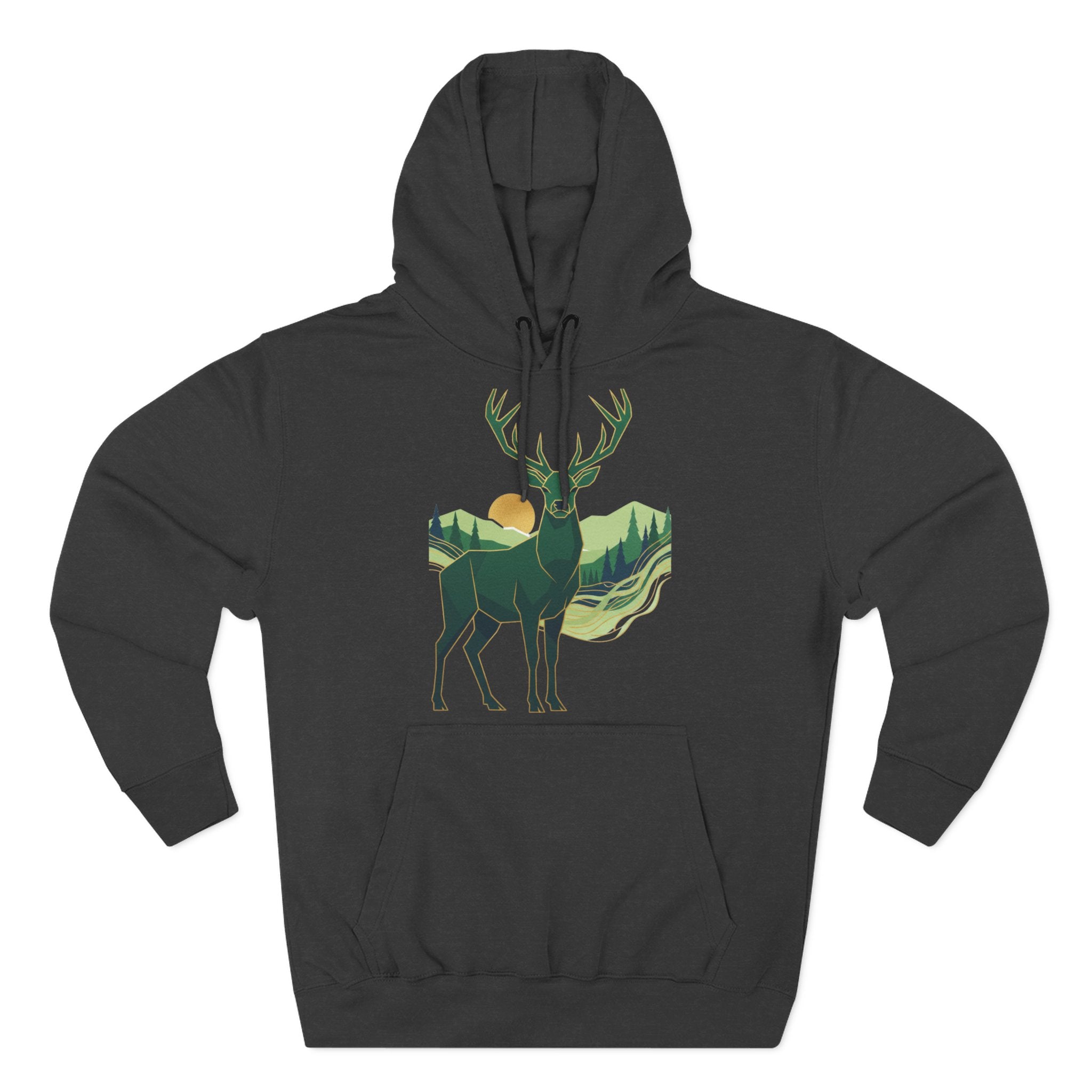 Highland Stag Heritage Hoodie — British Countryside Graphic
