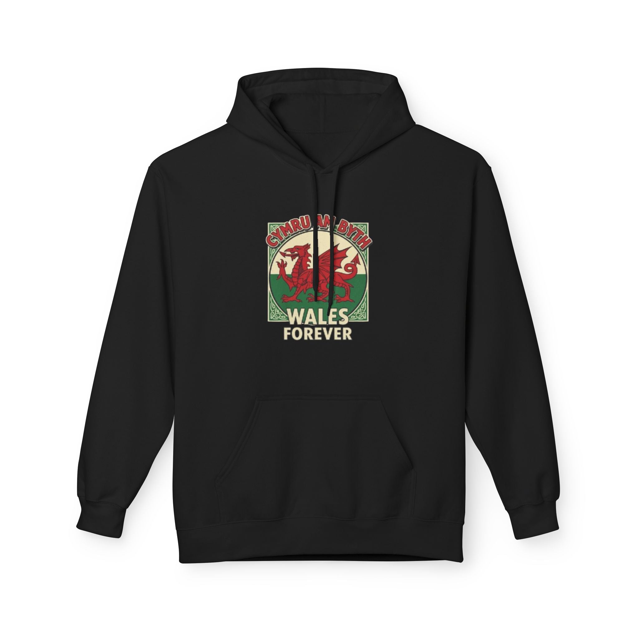 Wales Forever Hoodie — Vintage Welsh Dragon Graphic