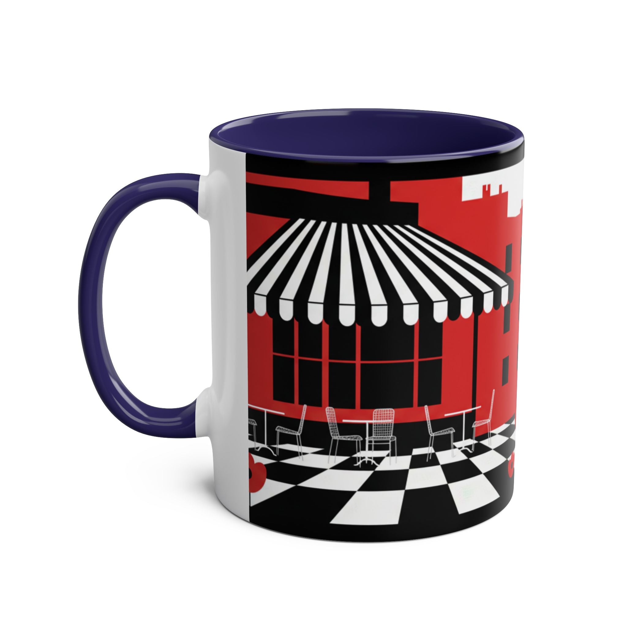 Two-Tone Coffee Mugs, 11oz