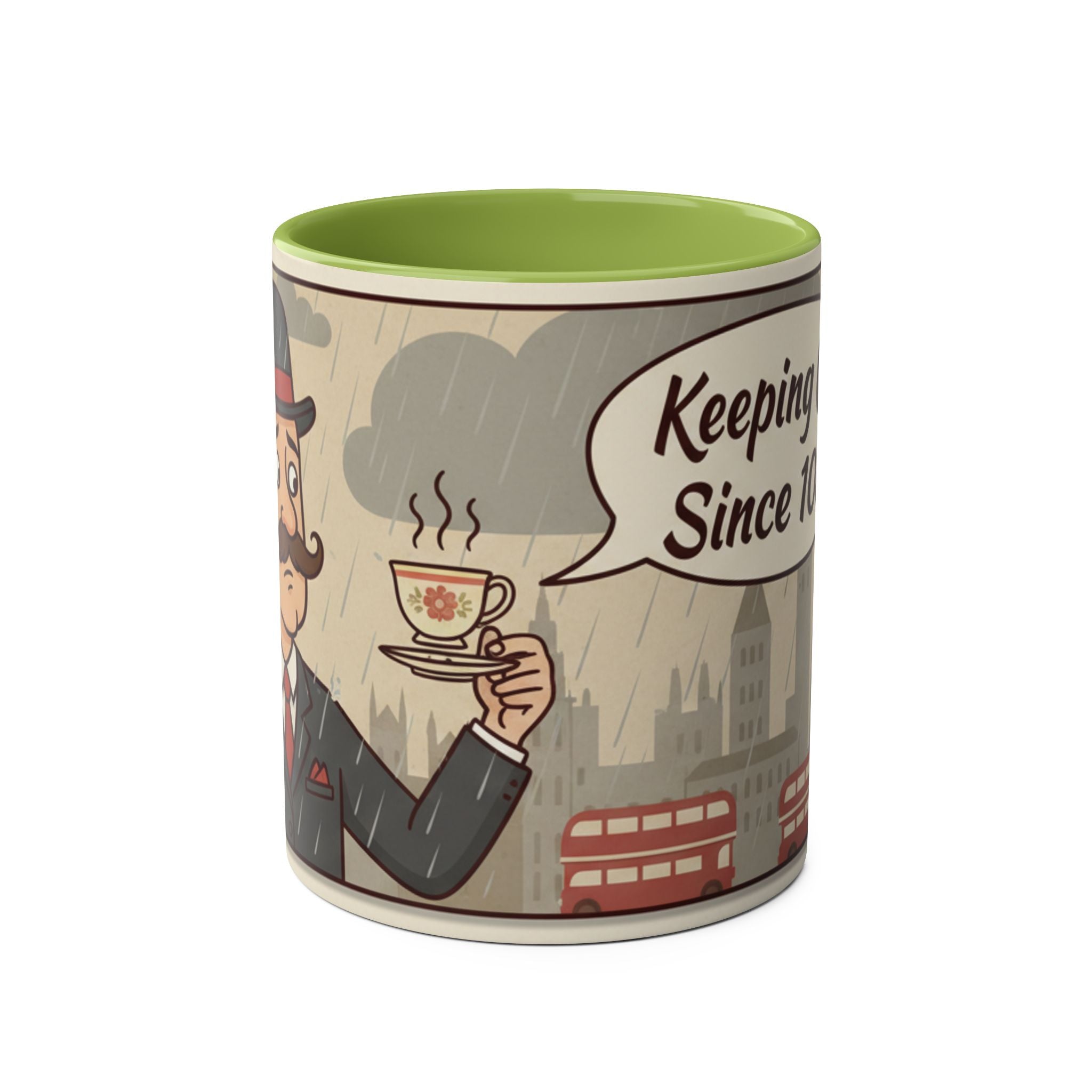 Two-Tone Coffee Mugs, 11oz