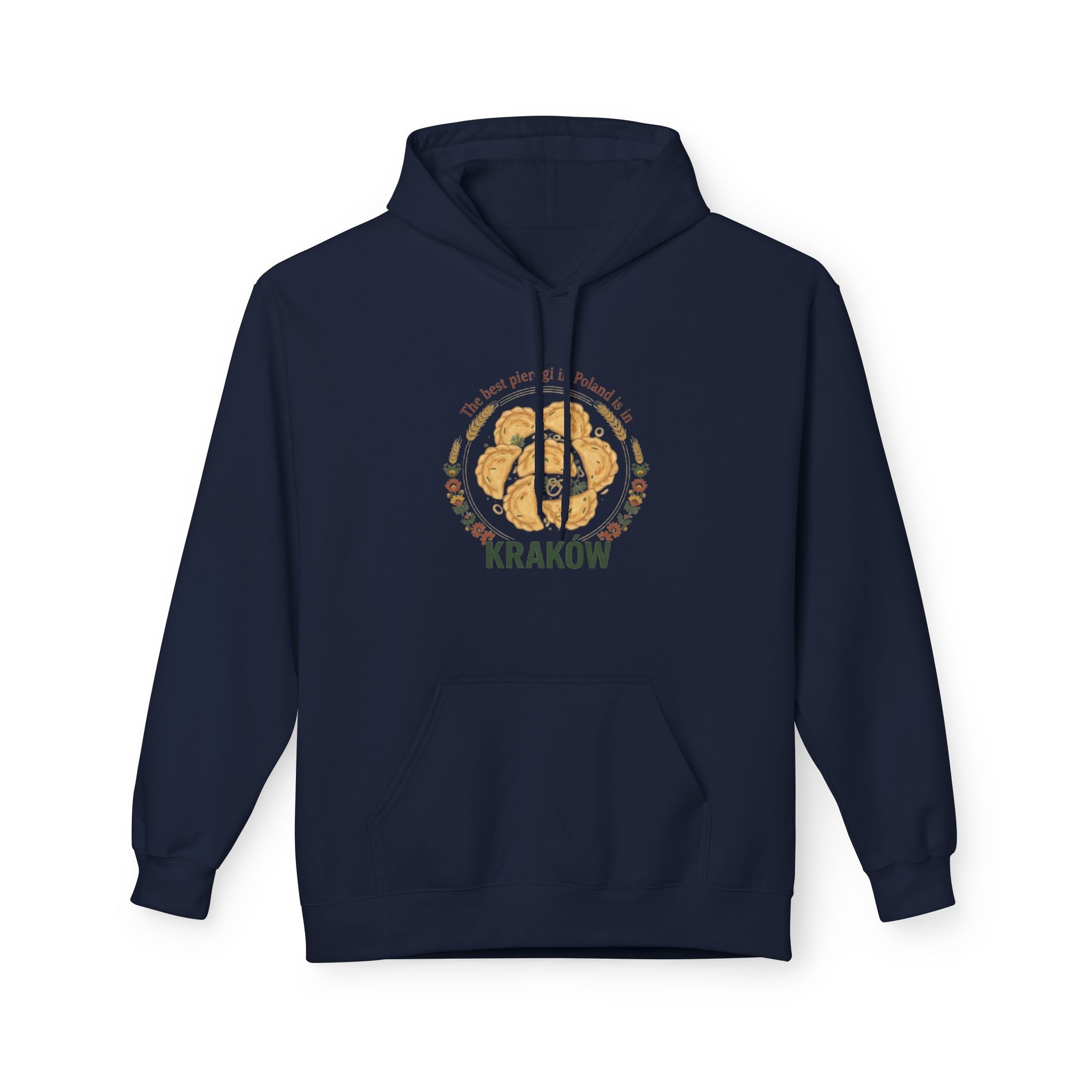 Kraków Gingerbread Circle Hoodie – Polish Travel Souvenir Sweatshirt