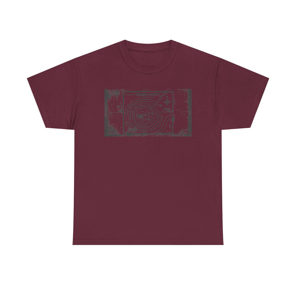Retro Transit Route Adventure T-Shirt — Vintage Travel Map Graphic Tee
