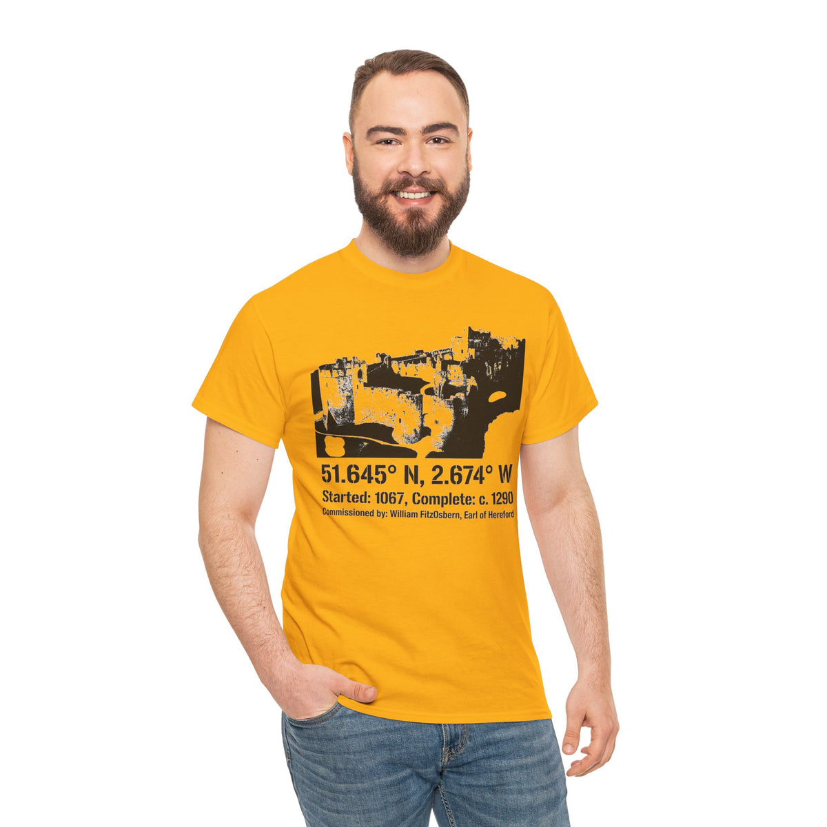 Chepstow Castle T-Shirt — Welsh Medieval Fortress Tee — product image 5