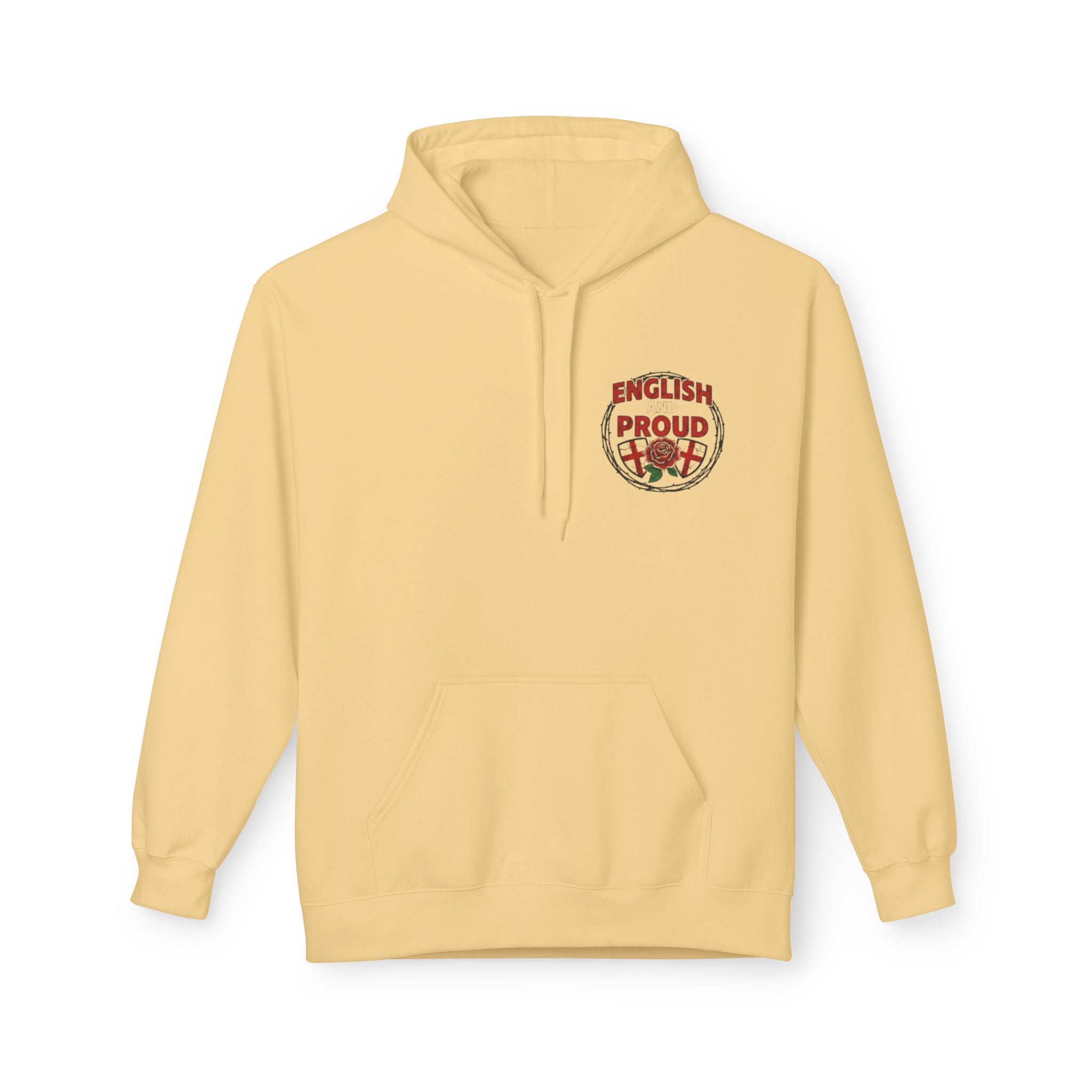 England Rose Hoodie – Classic Red Rose Emblem Sweatshirt