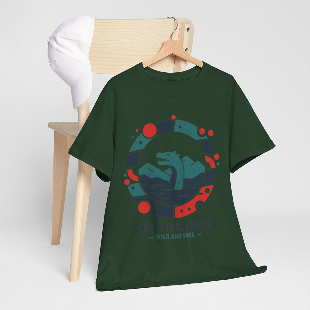 Highlands Waves Tee — "The Highlands: Wild and Free" Graphic T‑Shirt