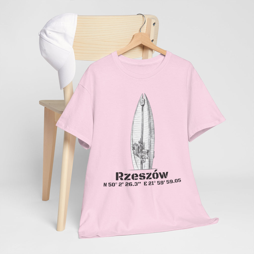 Rzeszów Coordinates T‑Shirt — City Landmark  Sketch Tee
