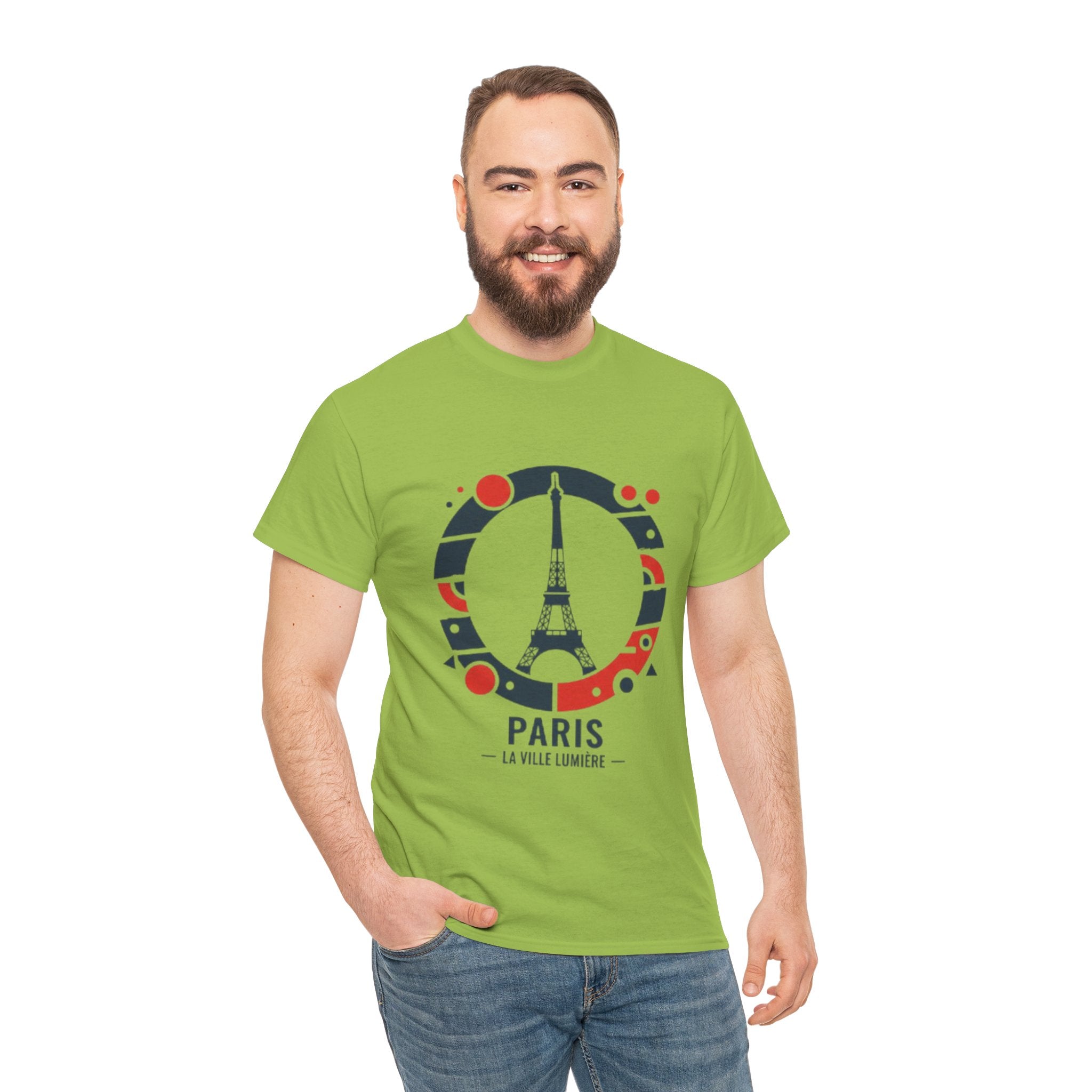 Paris Eiffel Tower Graphic Tee — 'Paris La Ville Lumière' Travel T‑Shirt