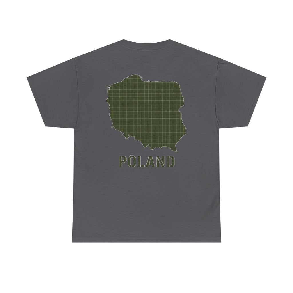Poland Map T-Shirt — Gallus Logo Military-Style Polish Pride Tee