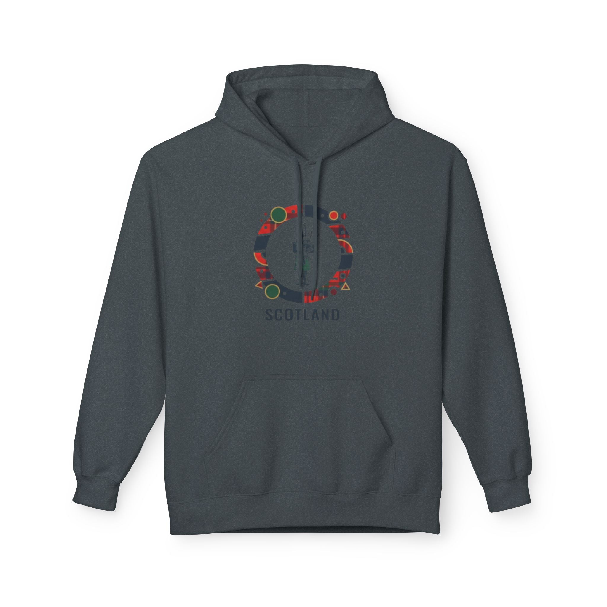 Scotland Crest Graphic Hoodie — Scottish Flag & Thistle Travel Souvenir