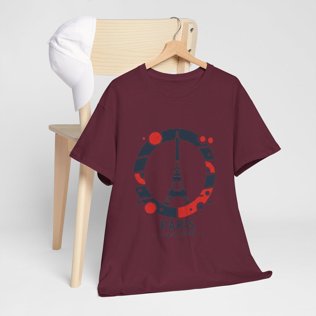 Paris Eiffel Tower Graphic Tee — 'Paris La Ville Lumière' Travel T‑Shirt